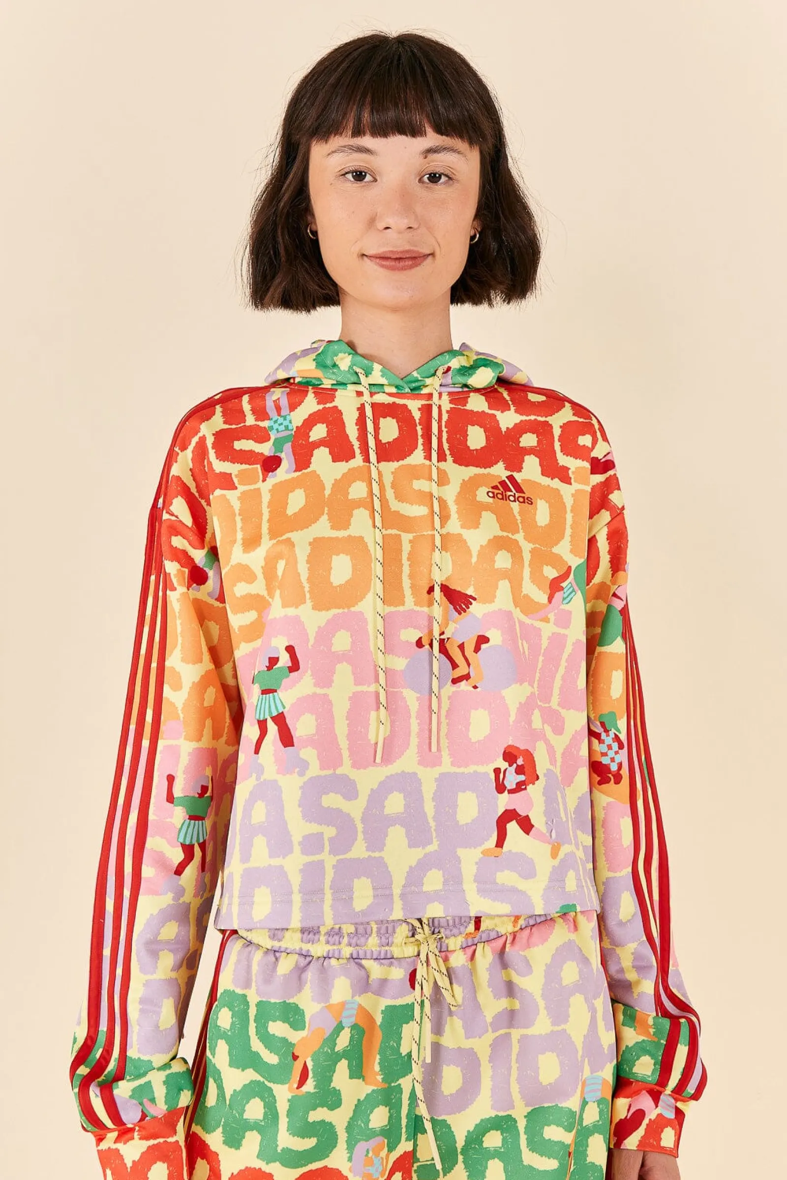 ADIDAS FARM HOODIE PEARL CITRINE