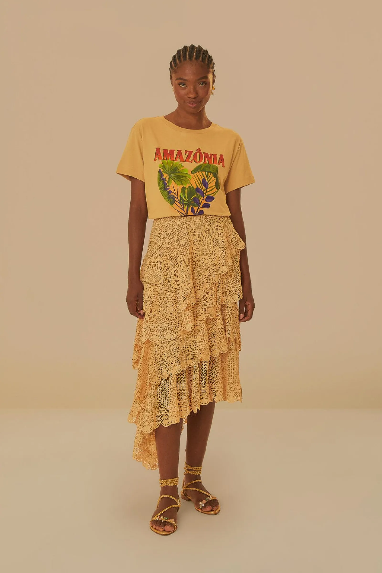 AMAZONIA CORACAO E O NORTE FIT T-SHIRT