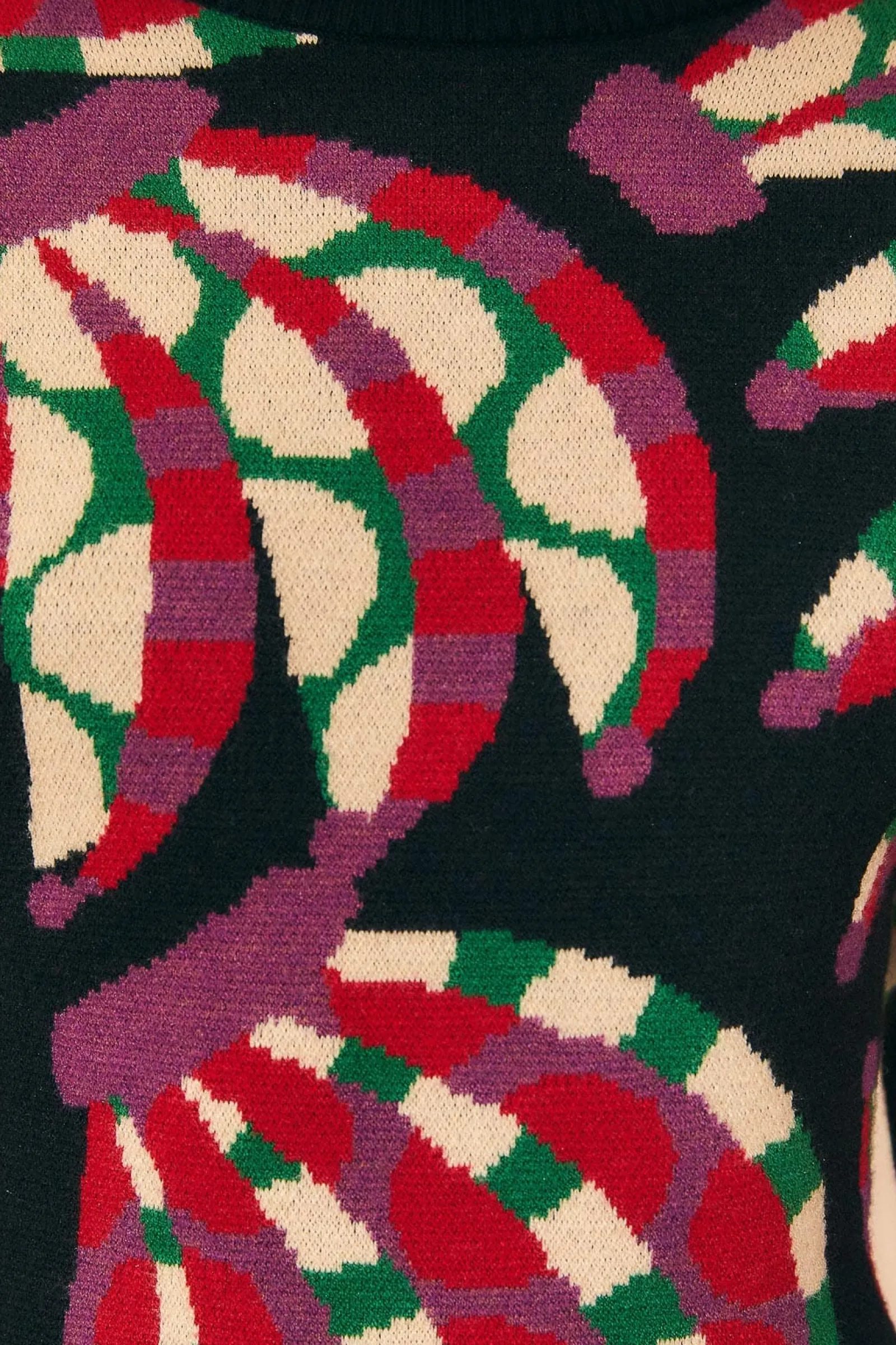 BLACK BANANA DOTS KNIT DRESS