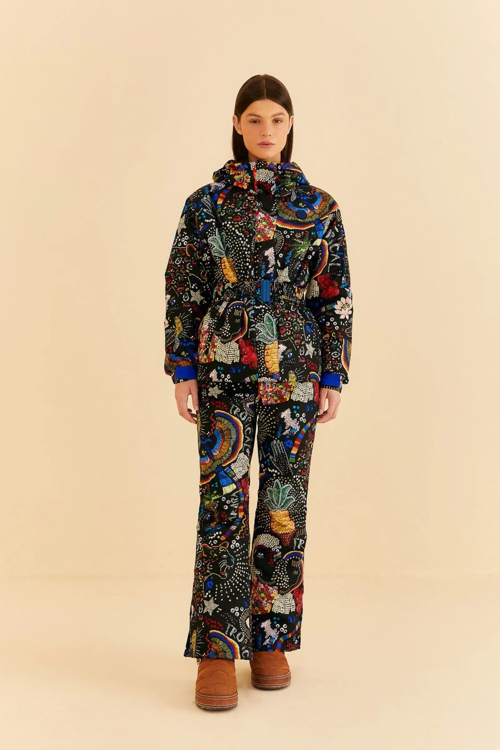  BLACK BOROGODO SKI JACKET