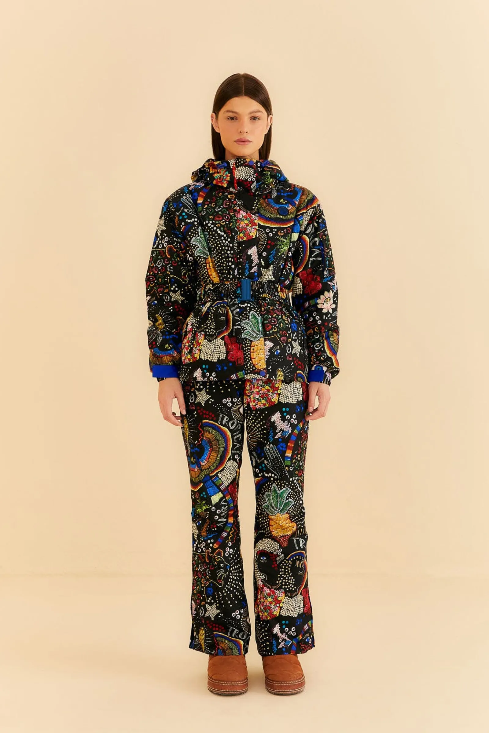 BLACK BOROGODO SKI PANTS