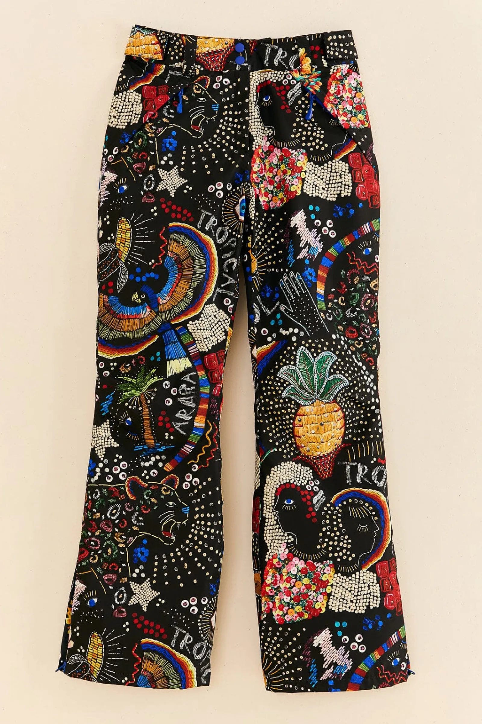 BLACK BOROGODO SKI PANTS