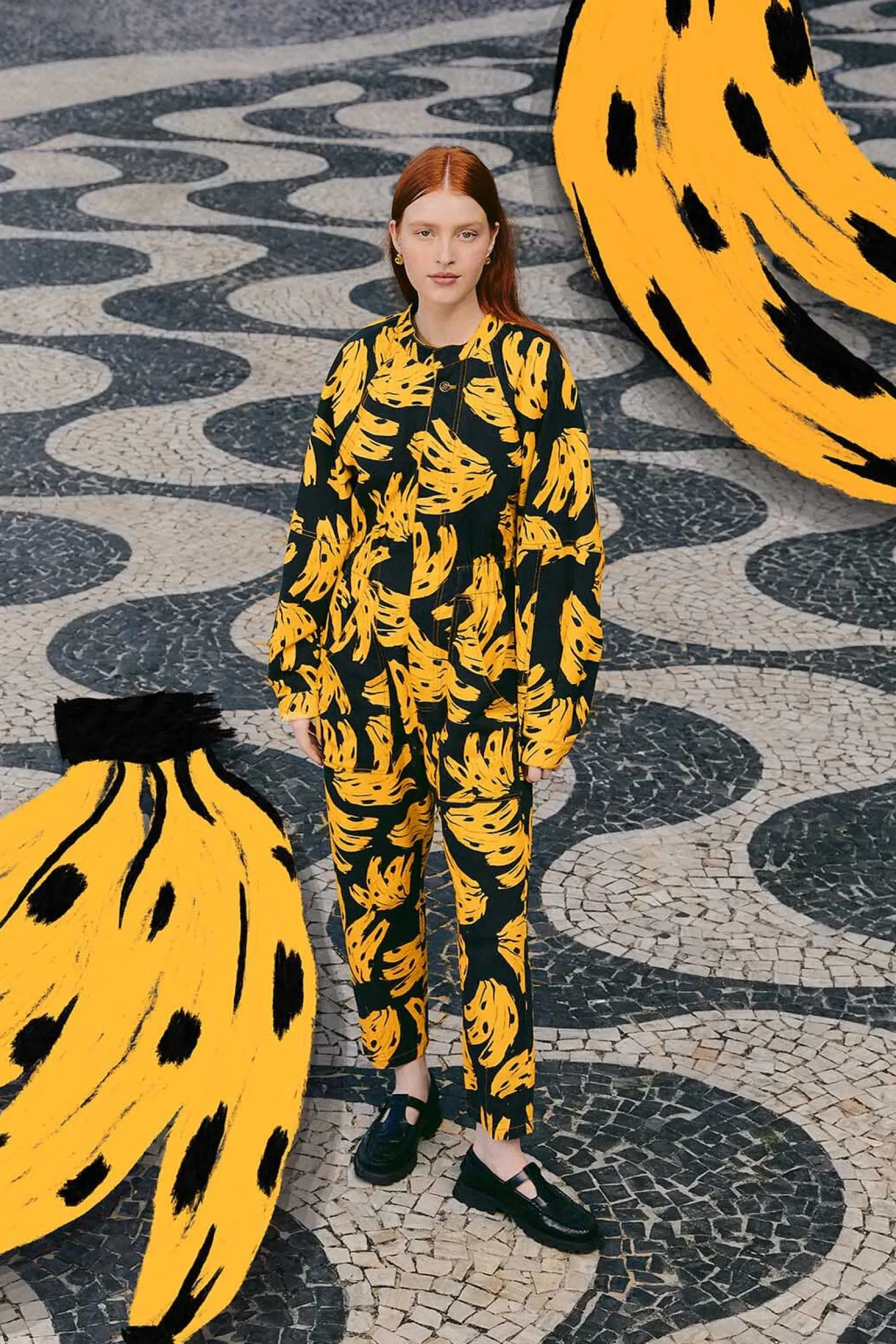 BLACK BOSSA BANANA JUMPSUIT