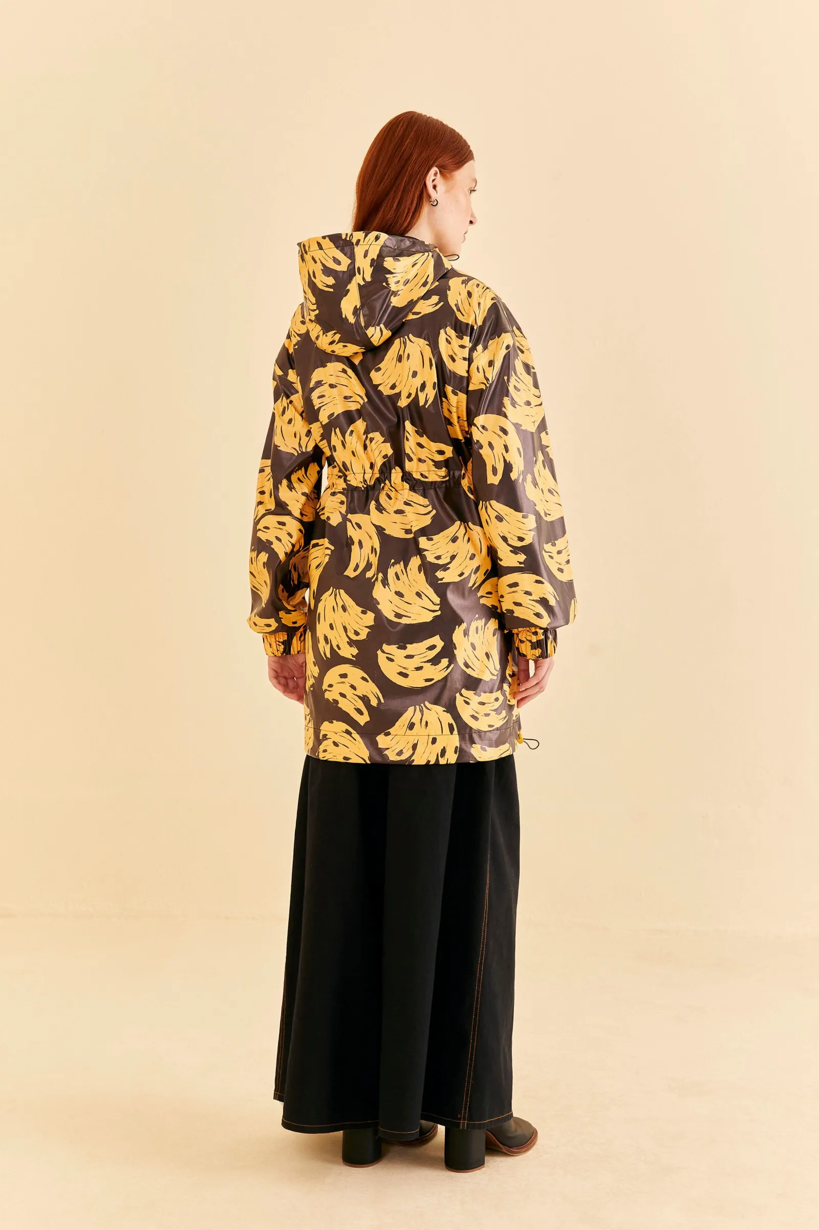 BLACK BOSSA BANANA RAINCOAT