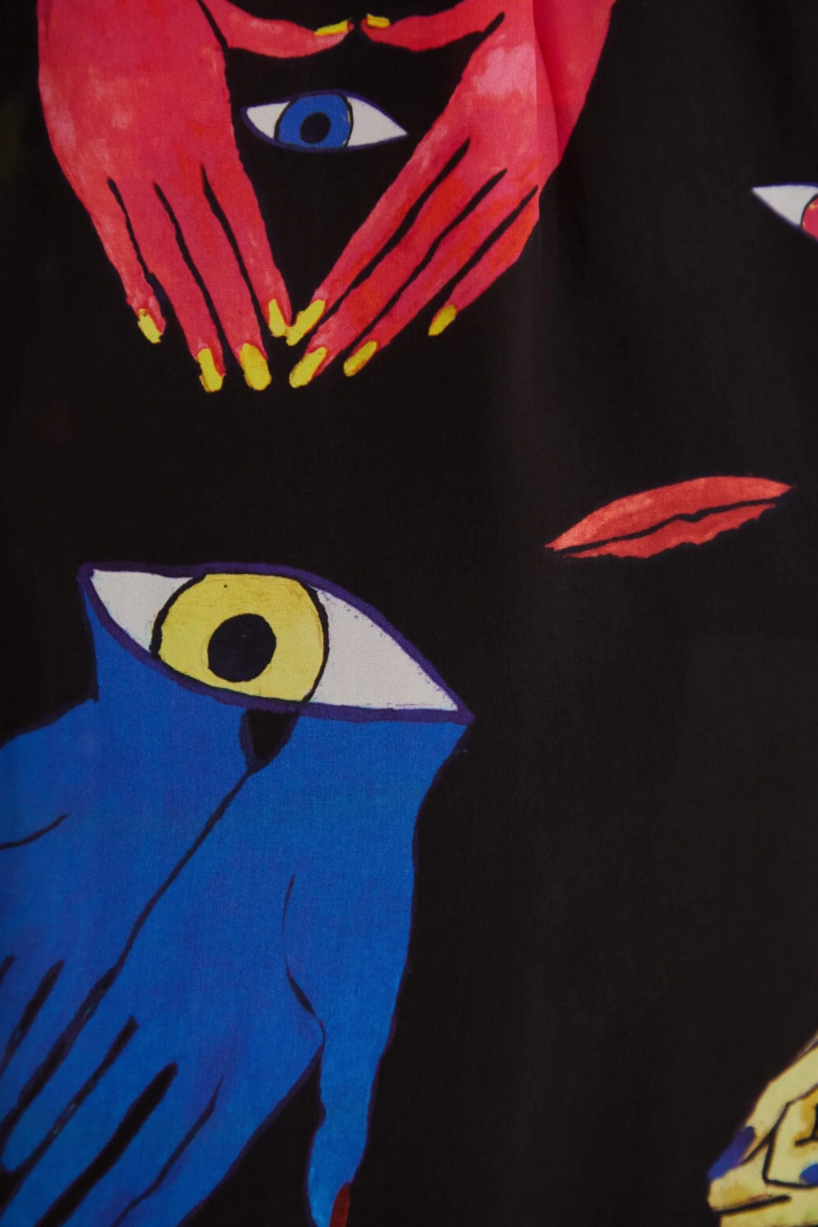 BLACK COLORFUL TOGETHER PANTS