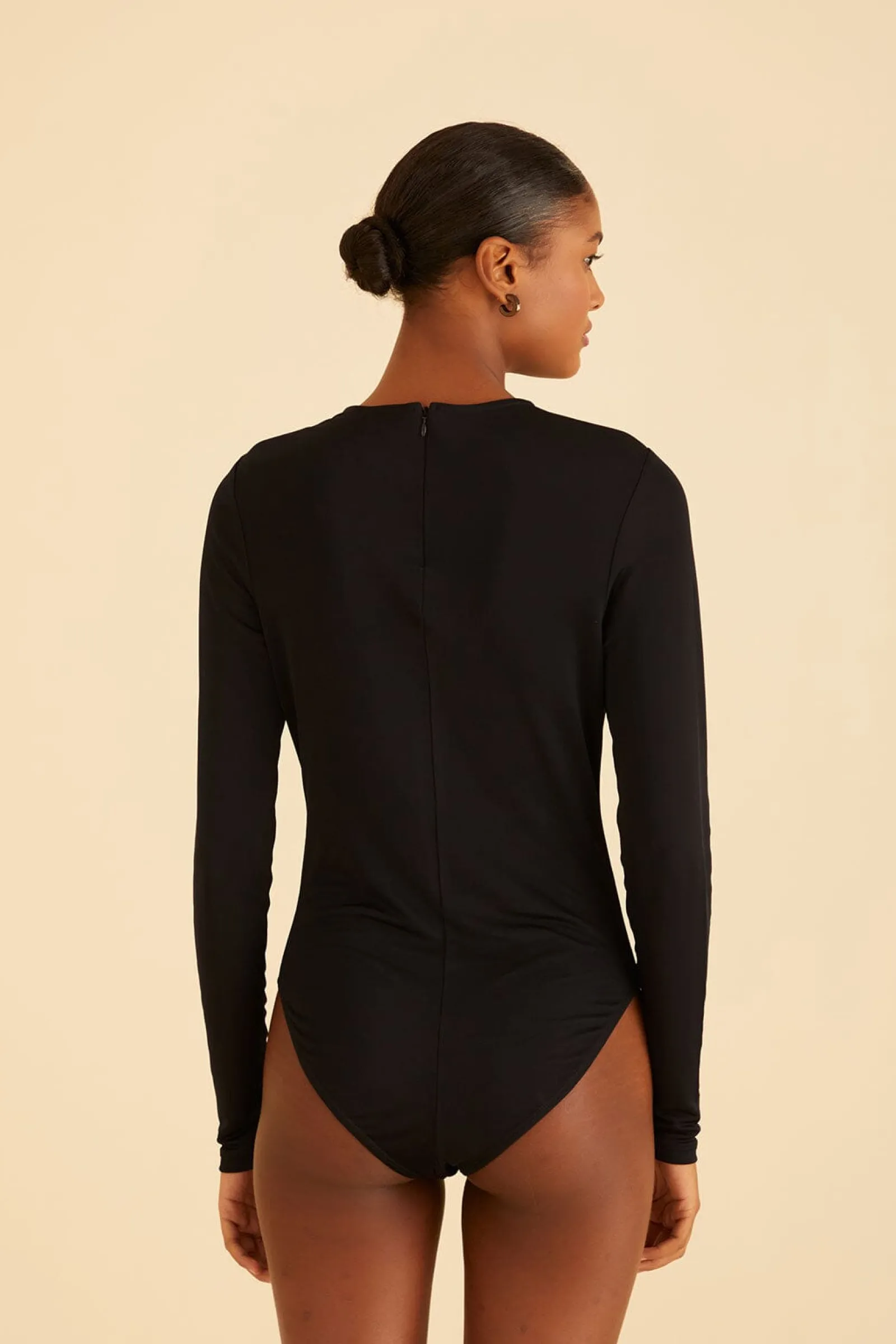 BLACK LONG SLEEVE BODYSUIT