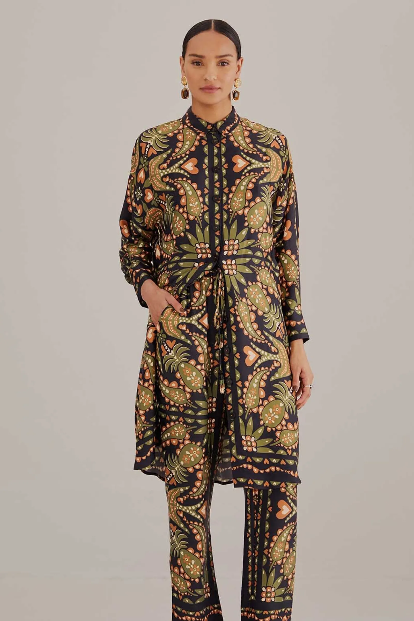  BLACK MARTINA SCARF PANTS