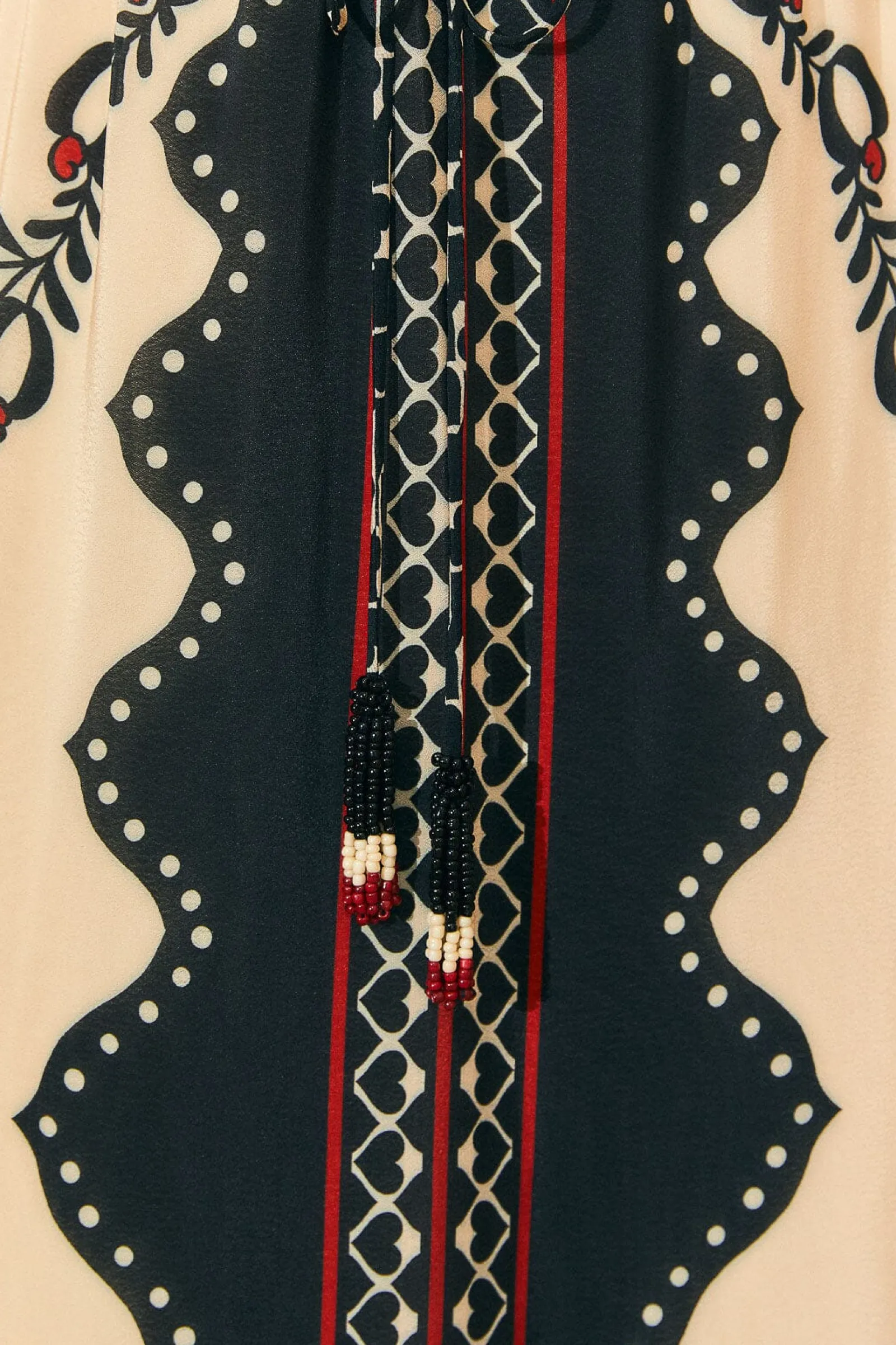 BLACK PASSION SCARF MAXI DRESS