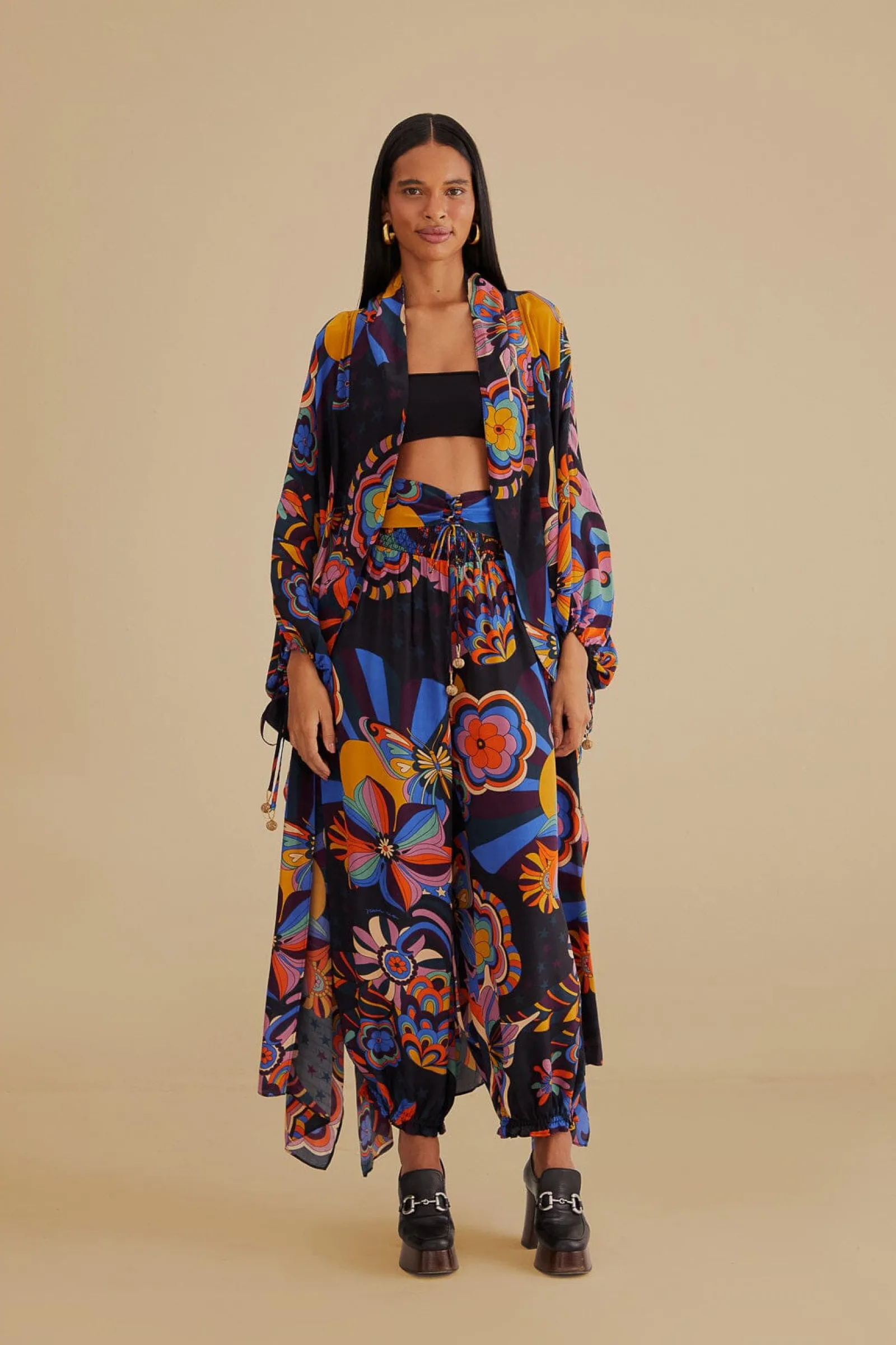  BLACK 70S VIBE PANTS