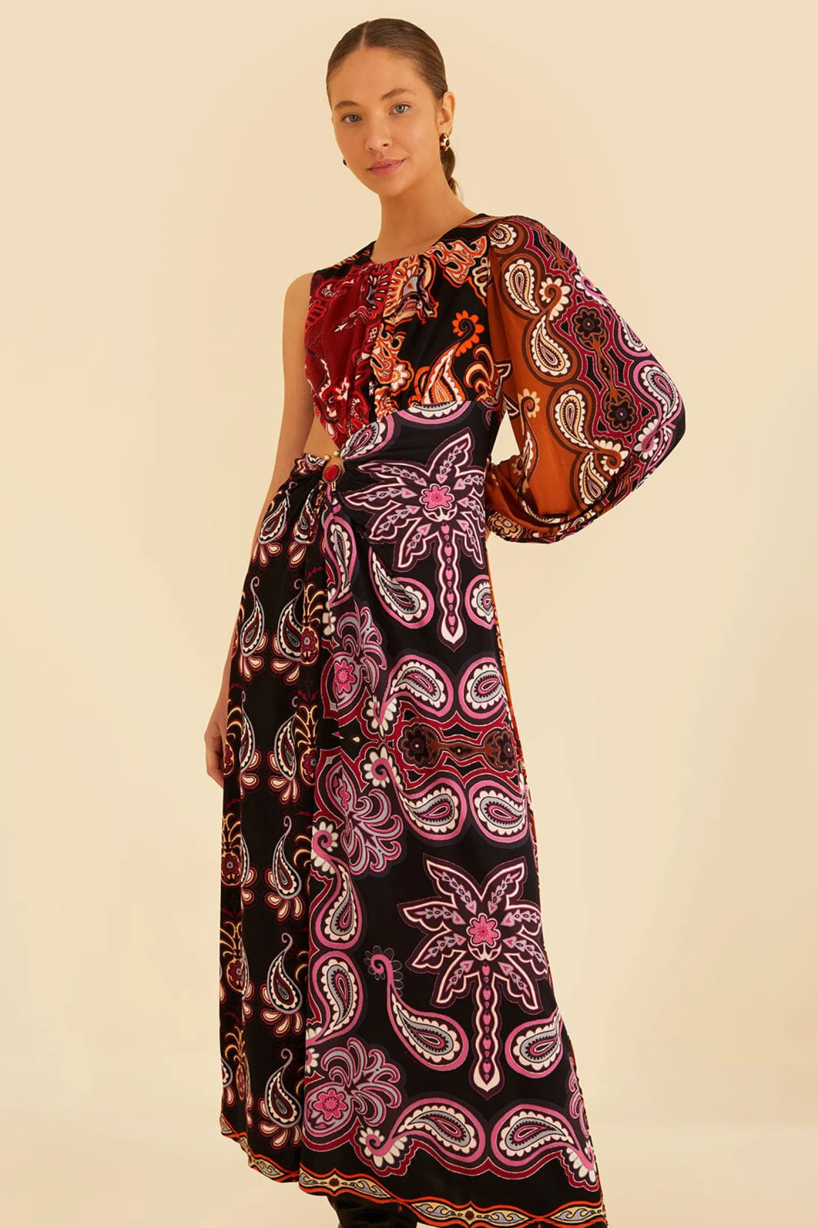  BLACK SWEET MERMAIDS ONE SHOULDER MAXI DRESS