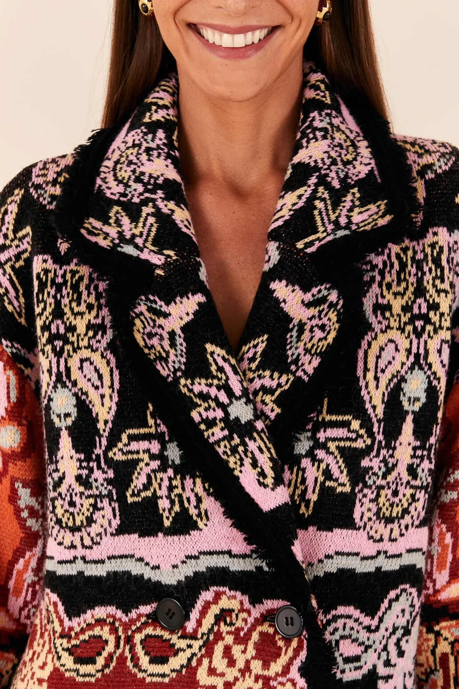 BLACK SWEET MERMAIDS KNIT BLAZER