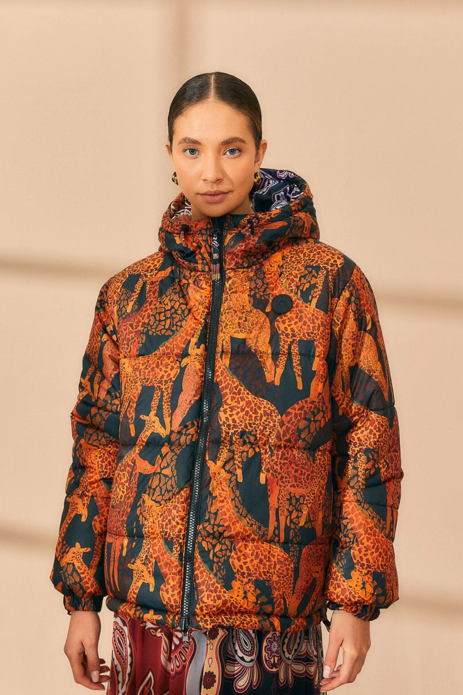 BLACK SWEET MERMAIDS REVERSIBLE PUFFER JACKET