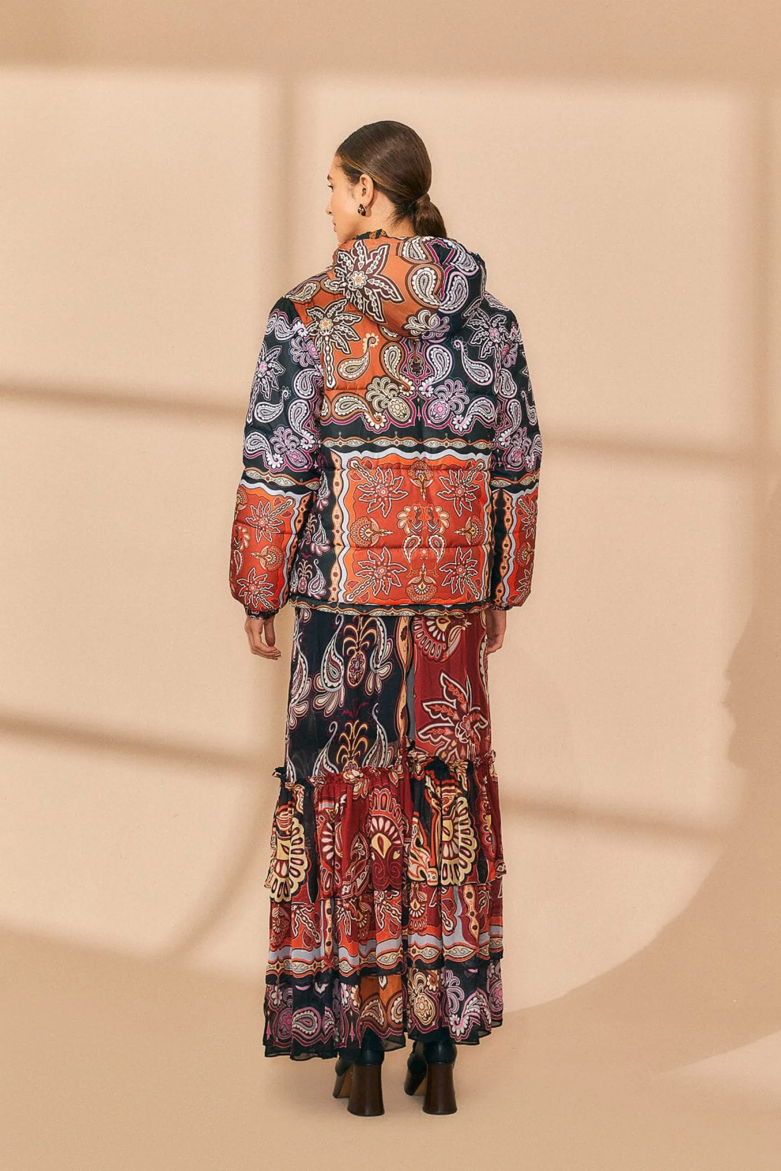 BLACK SWEET MERMAIDS REVERSIBLE PUFFER JACKET