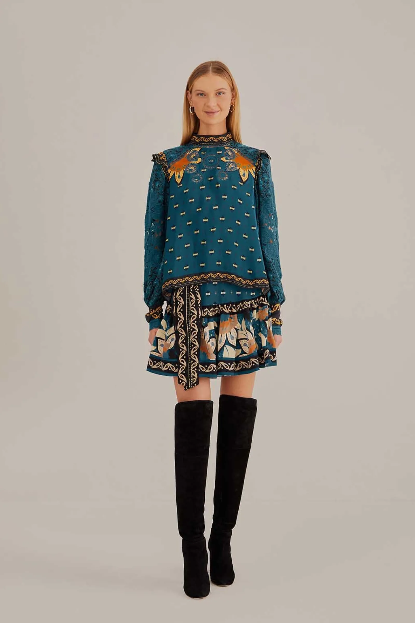  BLUE AINIKA CHILL MINI SKIRT