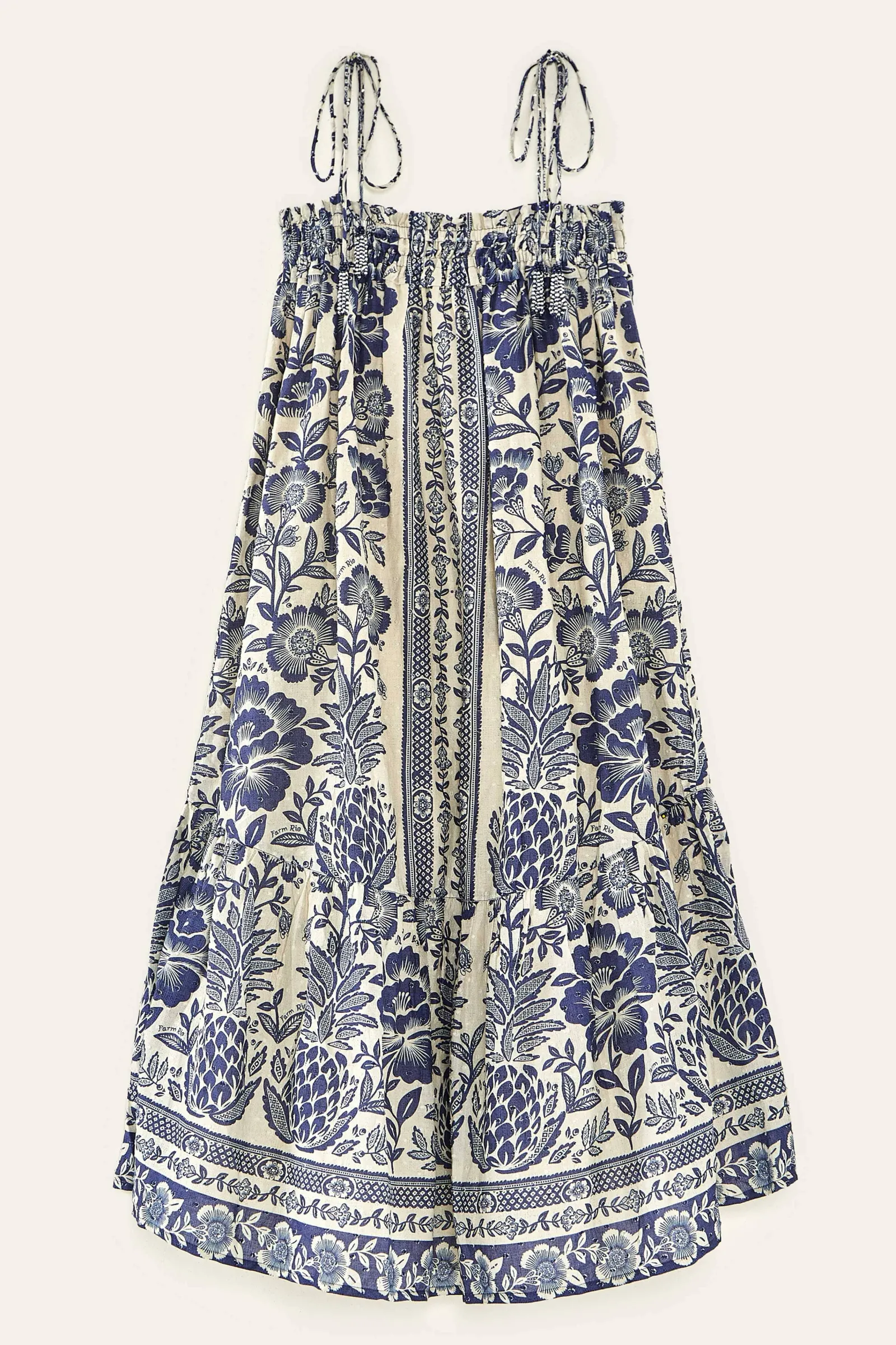 BLUE PINEAPPLE GARDEN MAXI DRESS