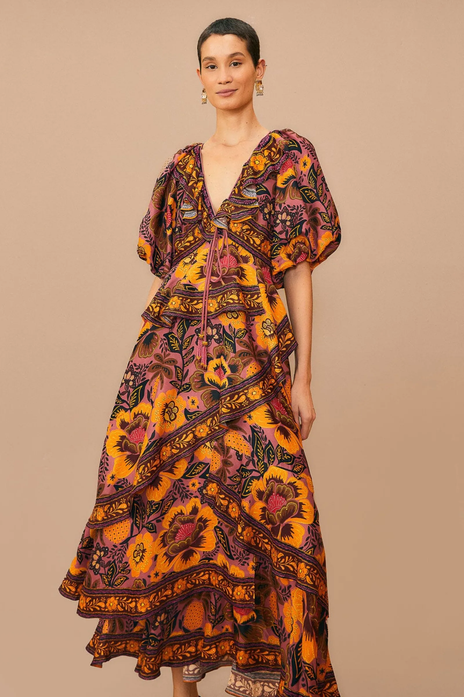  BLUSH GARDEN BLOOM MAXI DRESS