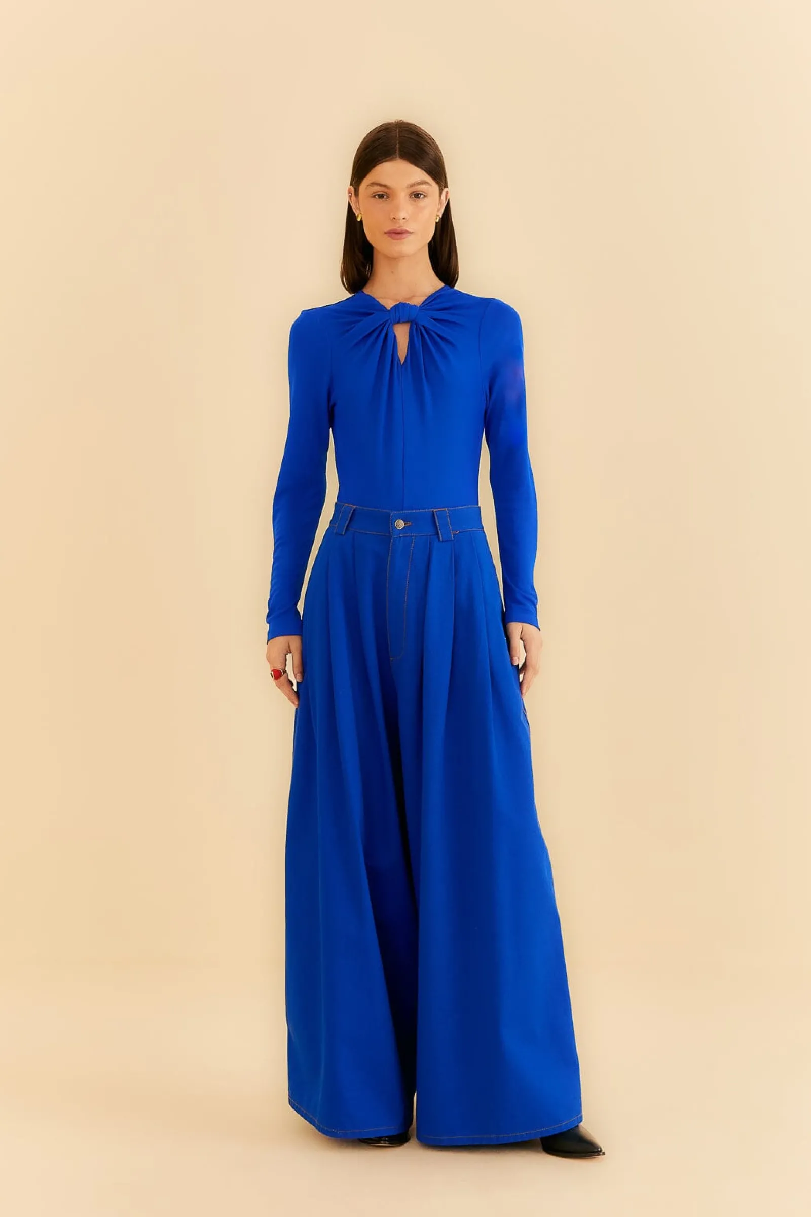 BRIGHT BLUE LONG SLEEVE BODYSUIT