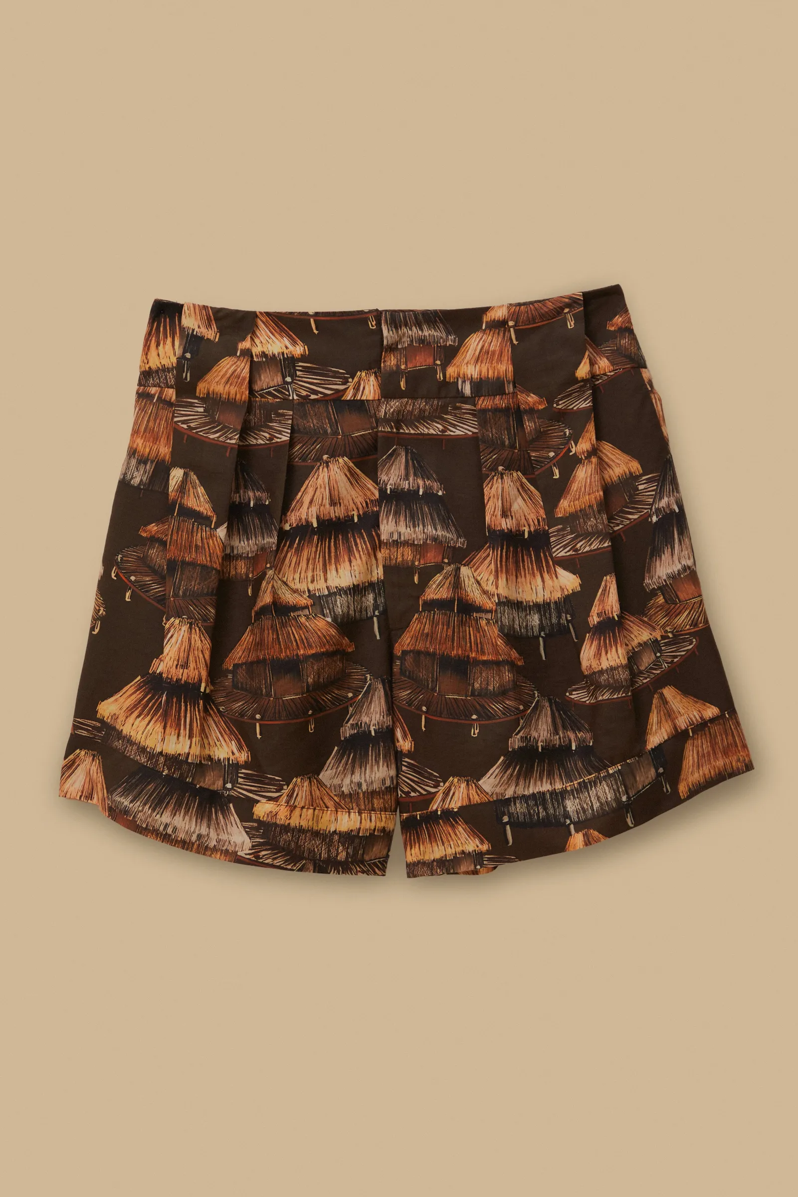 BROWN SHUHU SHORT