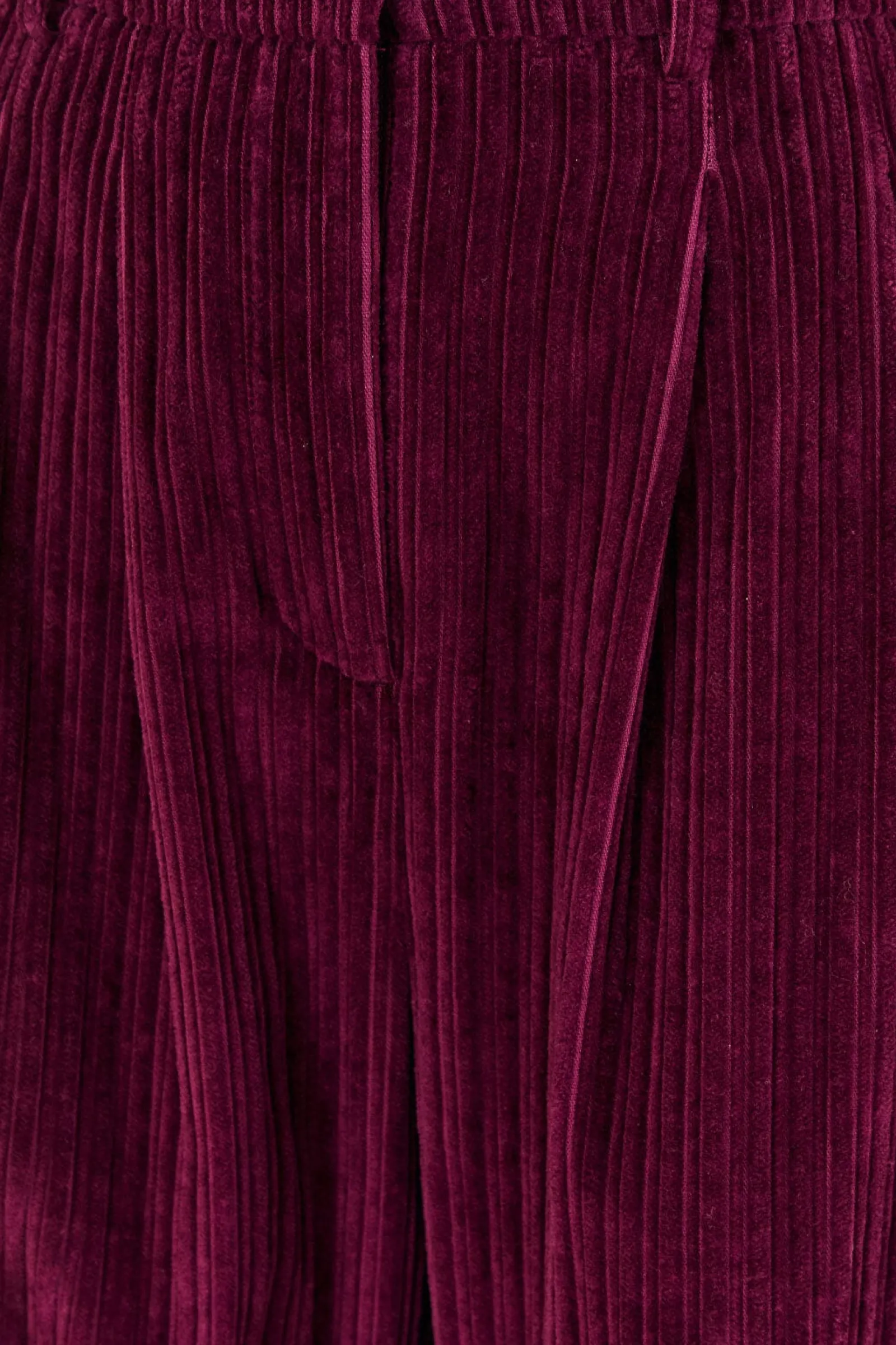 BURGUNDY CORDUROY PANTS