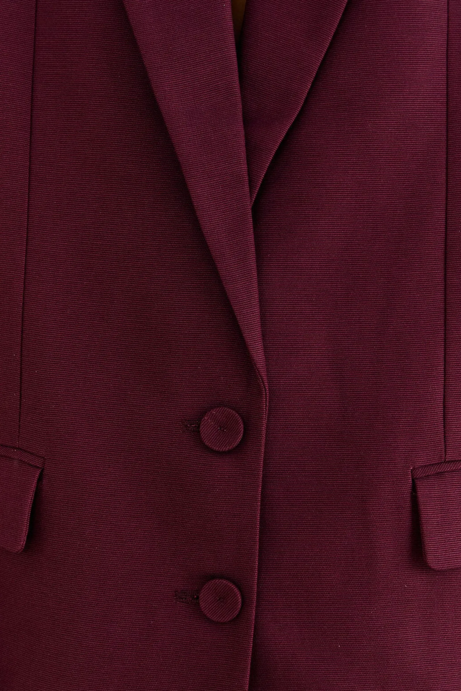 BURGUNDY STRAIGHT BLAZER