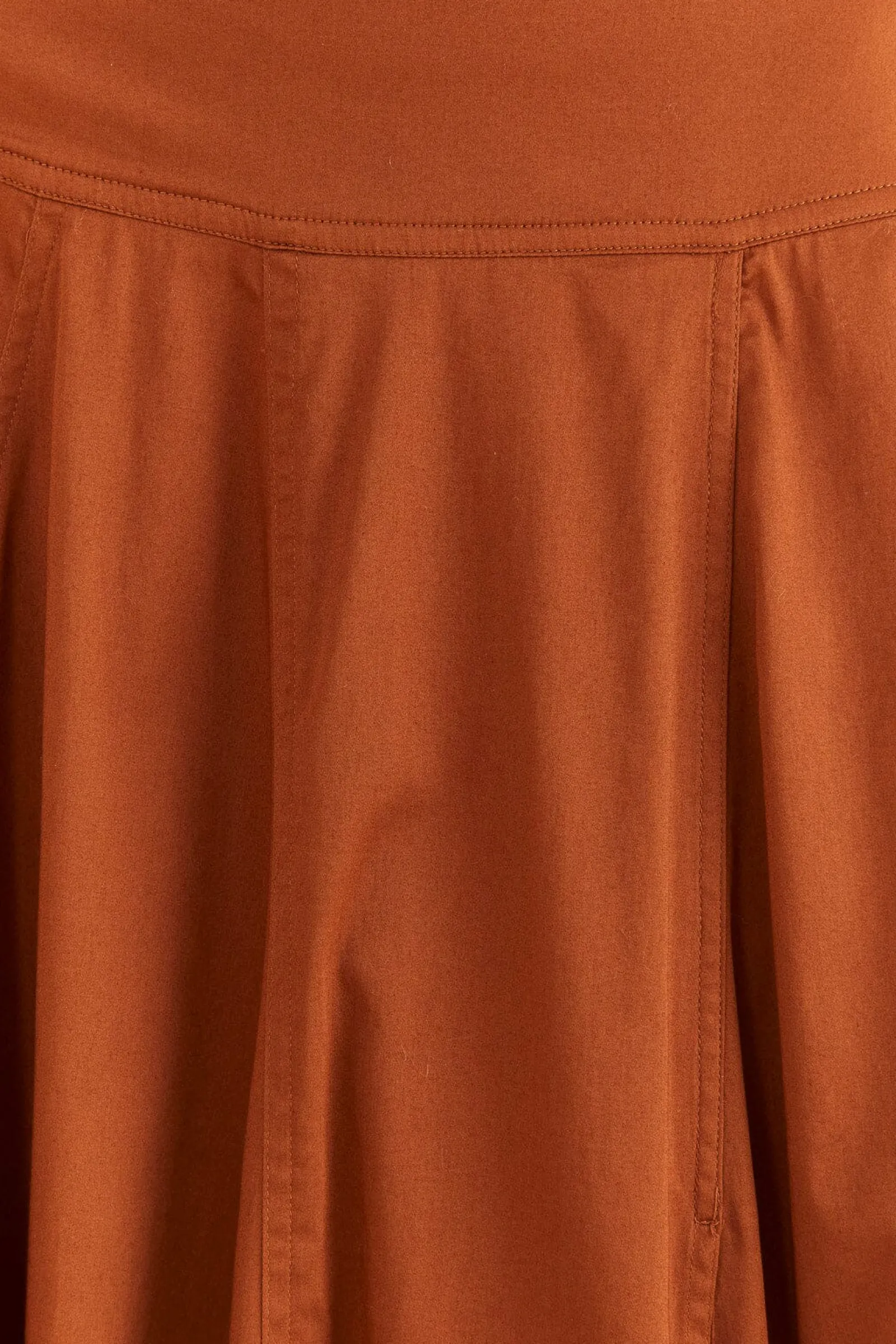 CARAMEL RUFFLE MAXI SKIRT