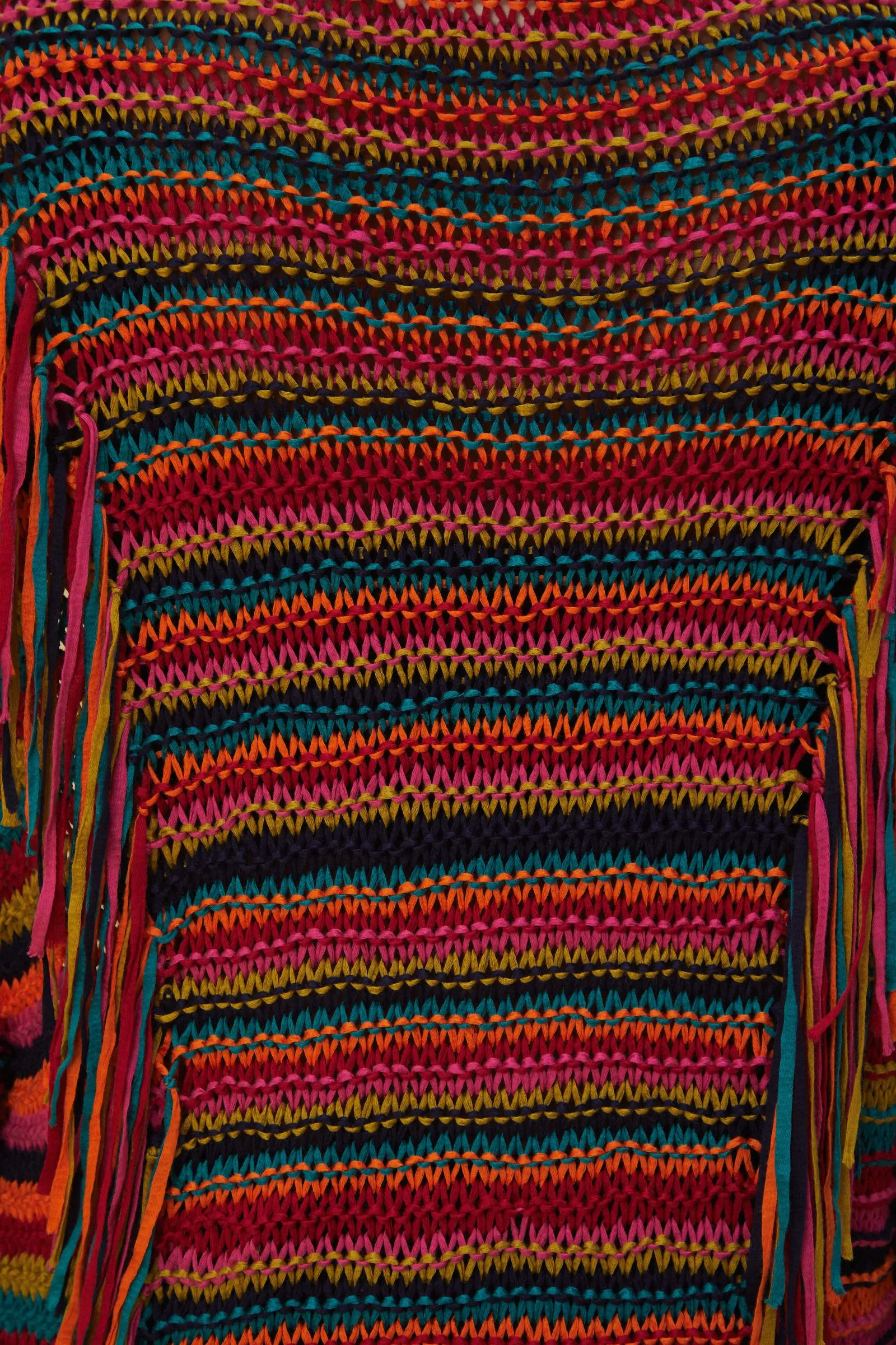 COLORFUL STRIPES KNIT CARDIGAN