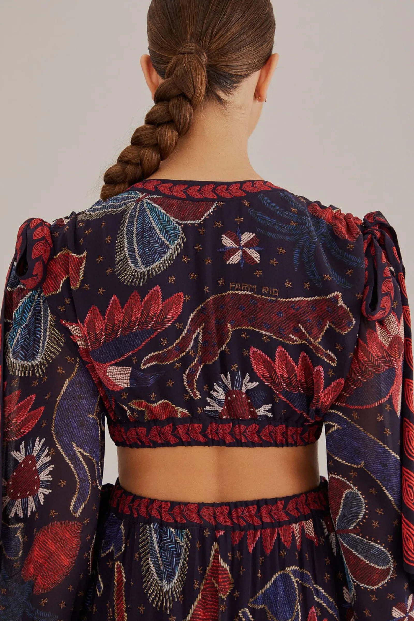 DARK BLUE TROPICAL SHINE CUT OUT MAXI DRESS