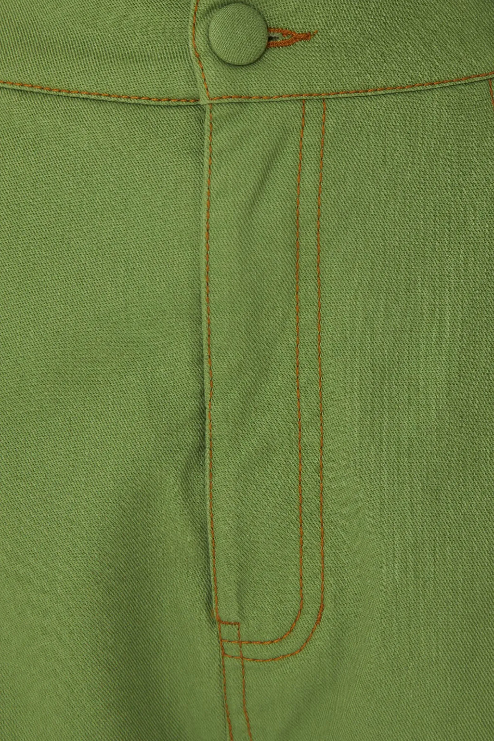 GREEN PLEAT PANTS