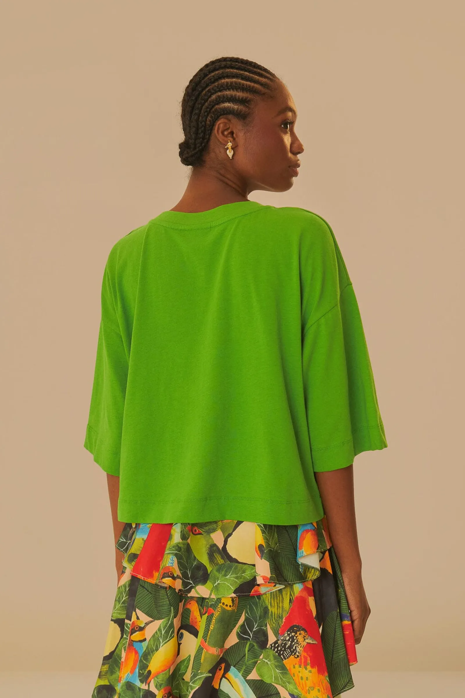 GREEN THE EYE OF THE FOREST ORGANIC COTTON T-SHIRT