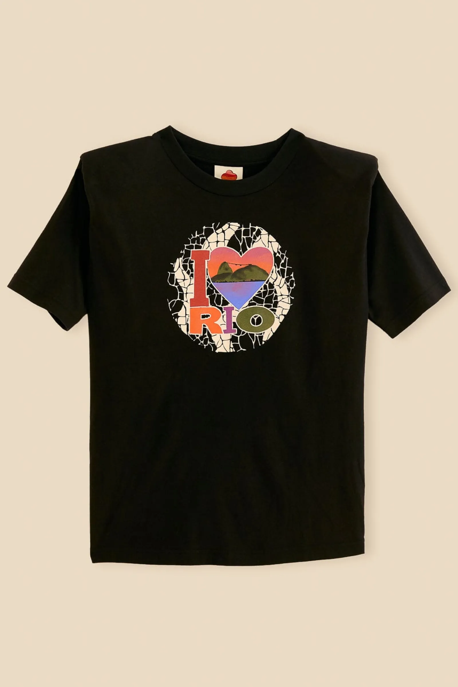 I LOVE RIO SHOULDER PADS ORGANIC COTTON T-SHIRT