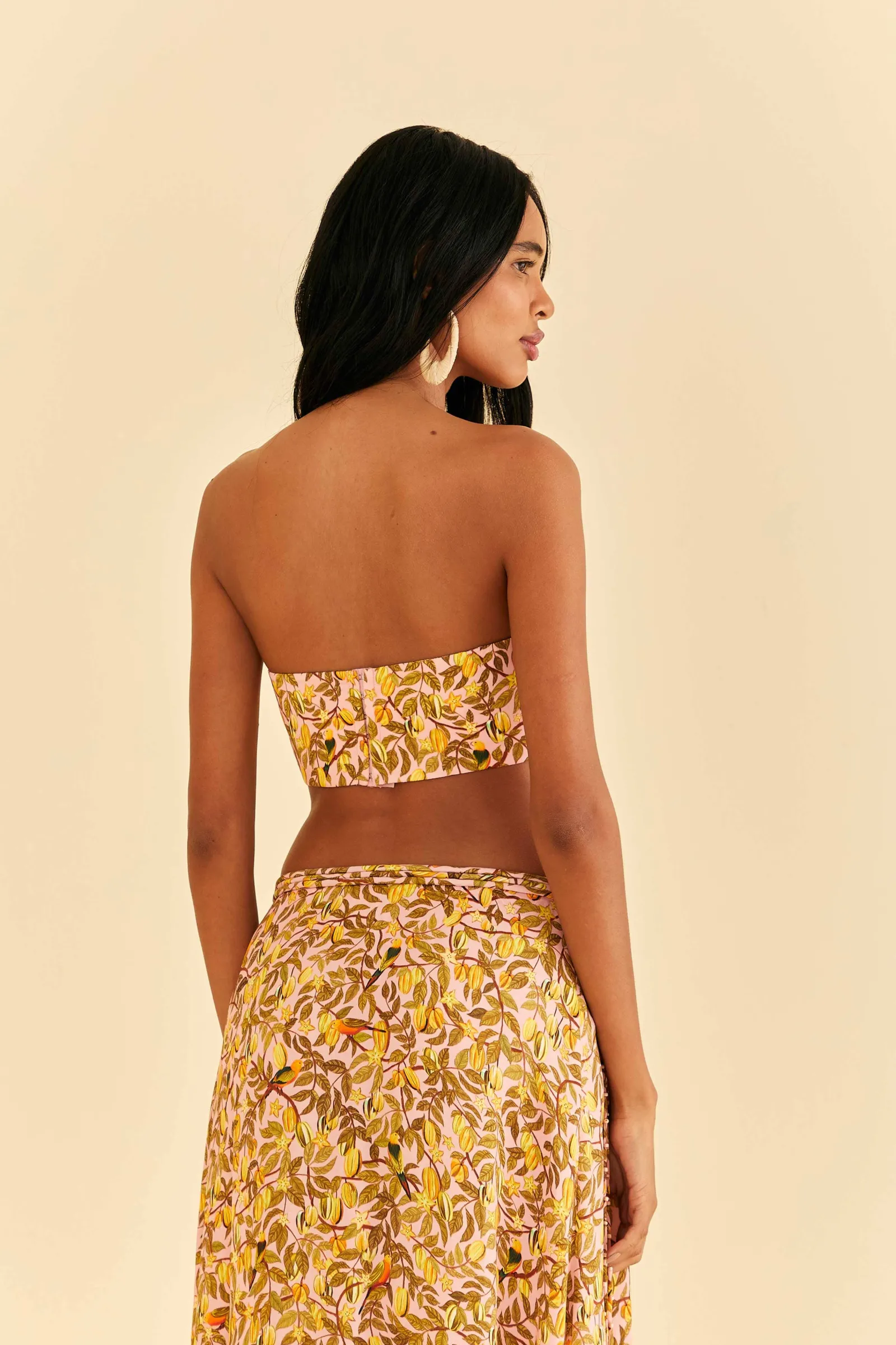 LIGHT PINK STAR FRUIT CROP TOP