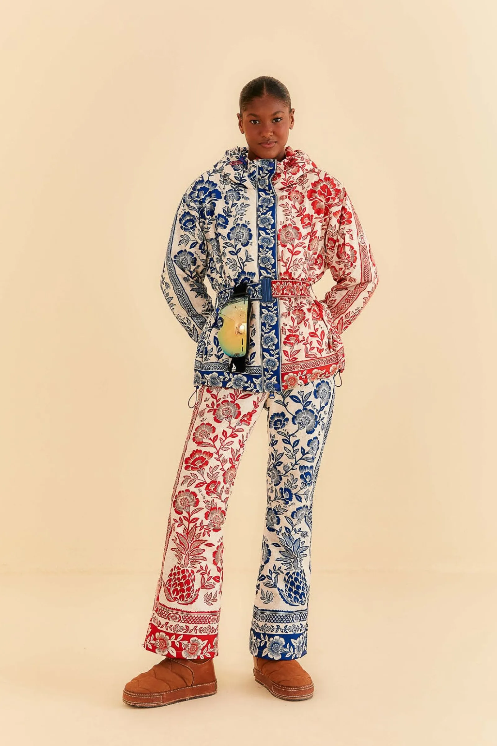  MIXED PINEAPPLE GARDEN SKI PANTS