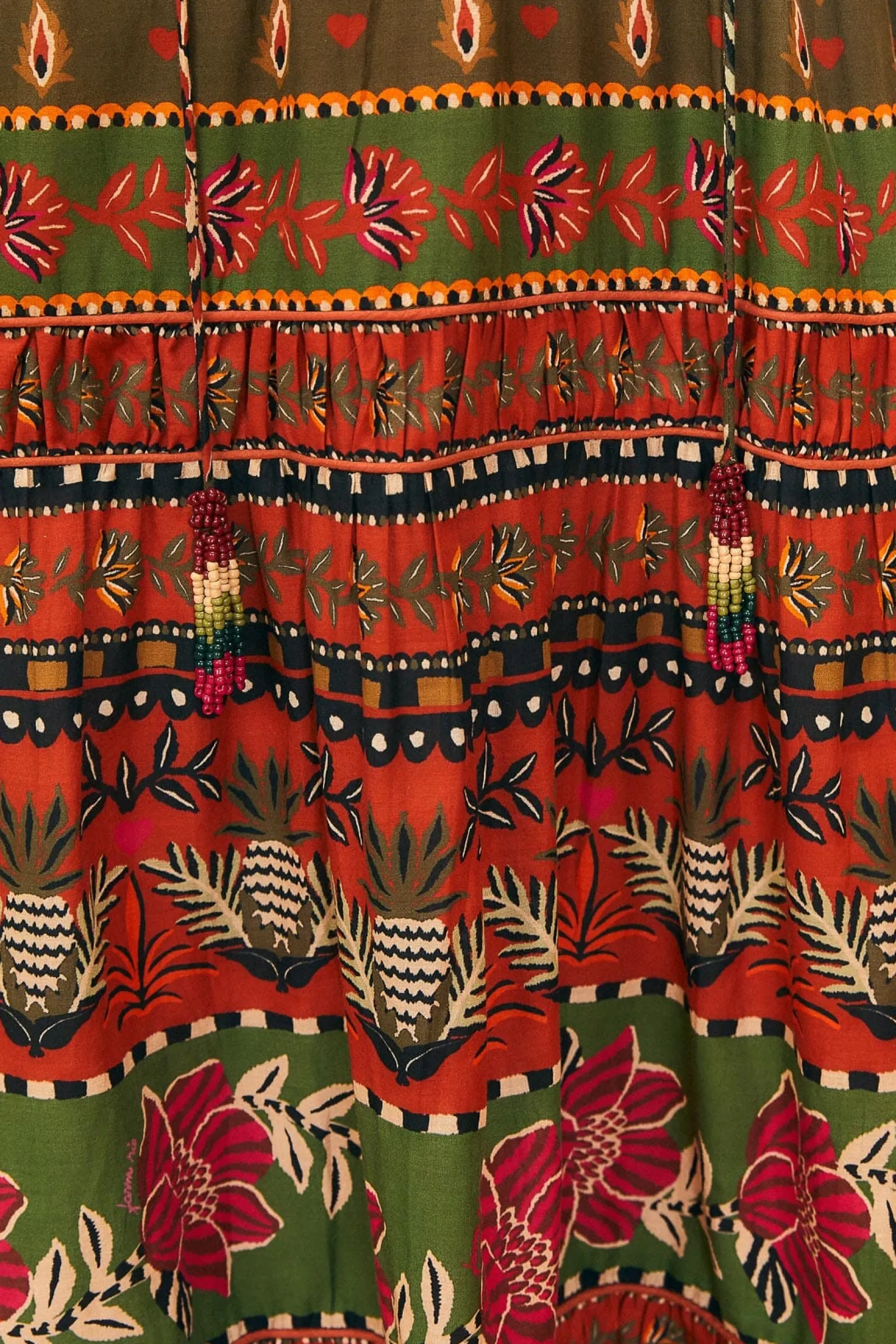 MULTICOLOR AINIKA FLORAL GARDEN MAXI DRESS