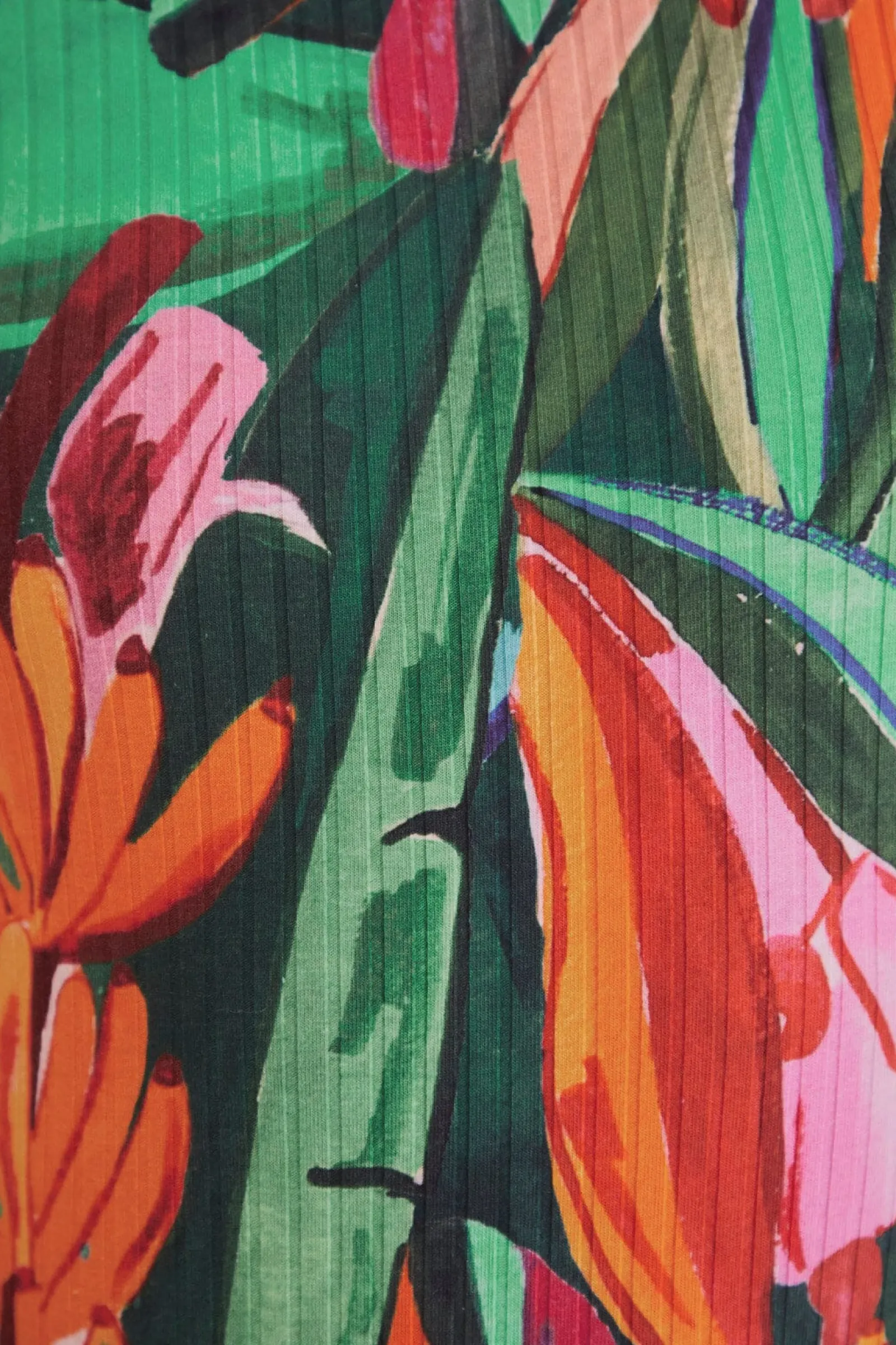  MULTICOLOR BANANA FOLIAGE ORGANIC COTTON BODYSUIT