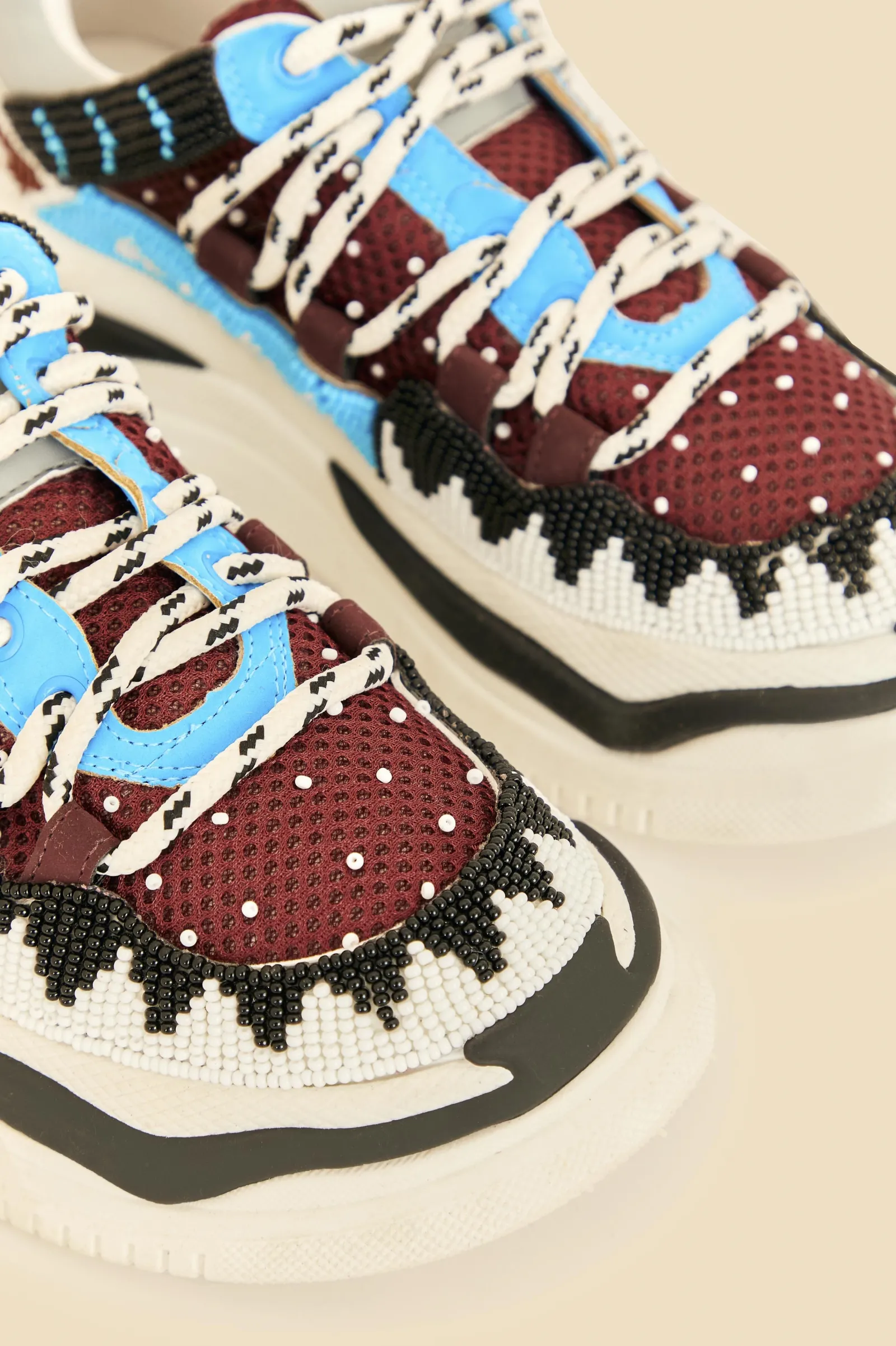  MULTICOLOR BEADED SNEAKER