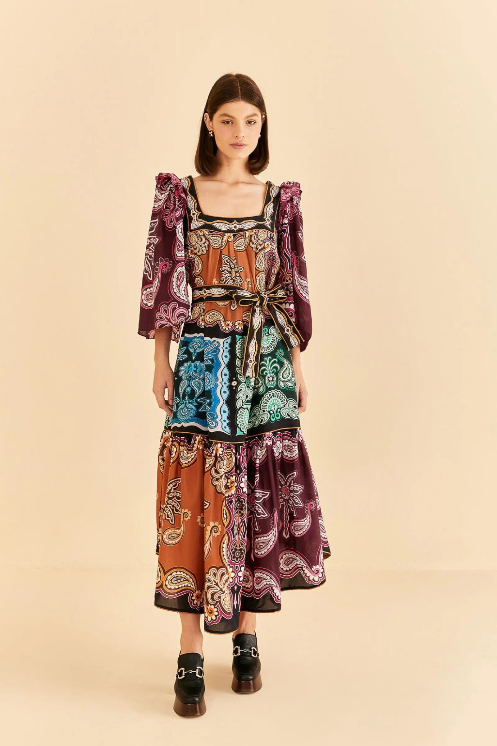  MULTICOLOR SWEET MERMAIDS MIDI DRESS