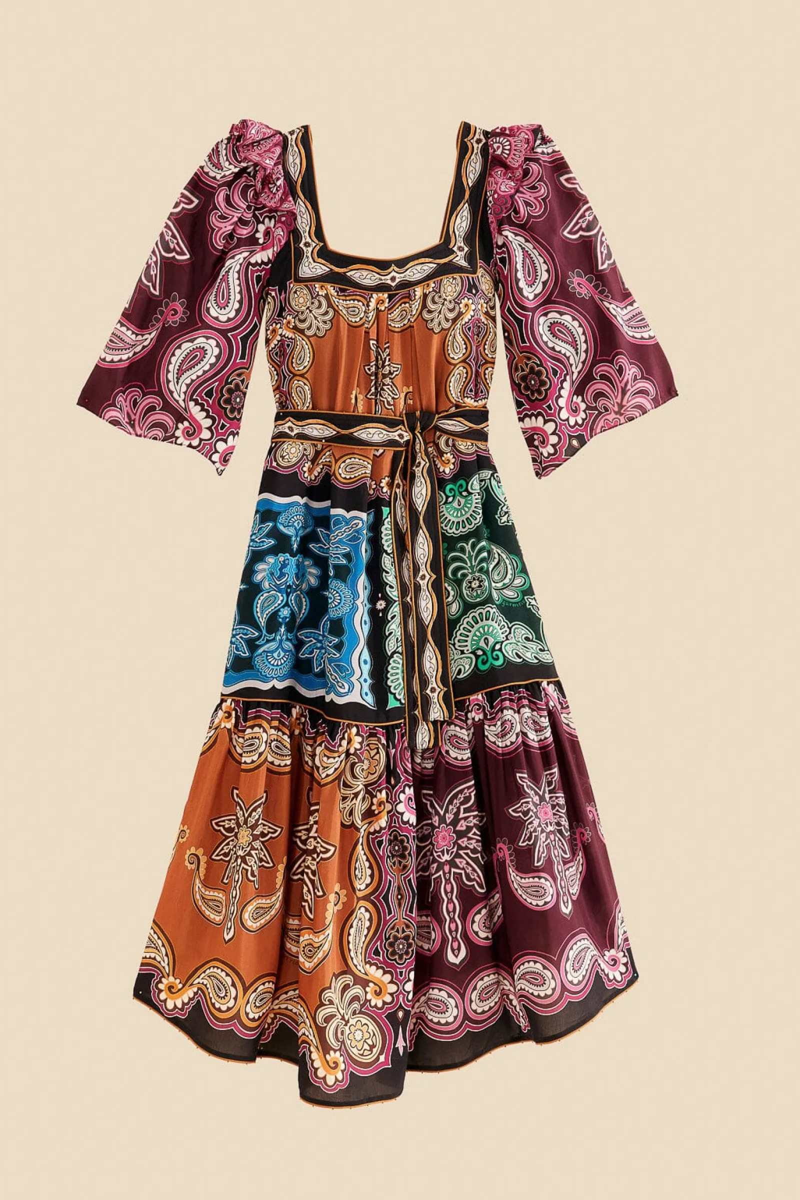 MULTICOLOR SWEET MERMAIDS MIDI DRESS