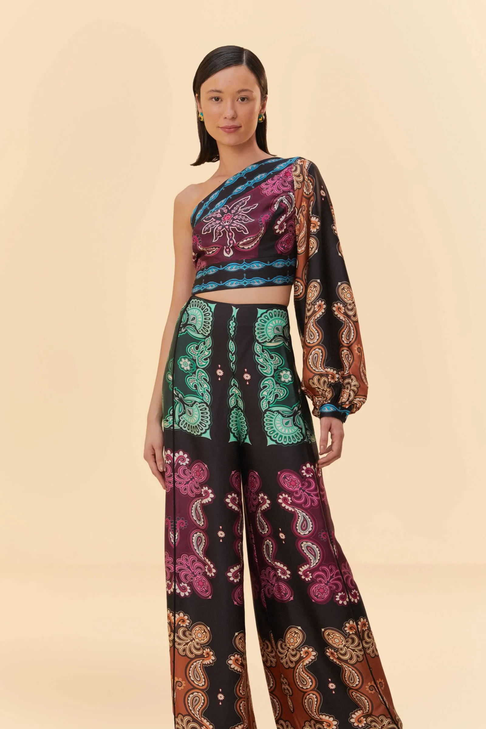  MULTICOLOR SWEET MERMAIDS ASYMMETRIC JUMPSUIT