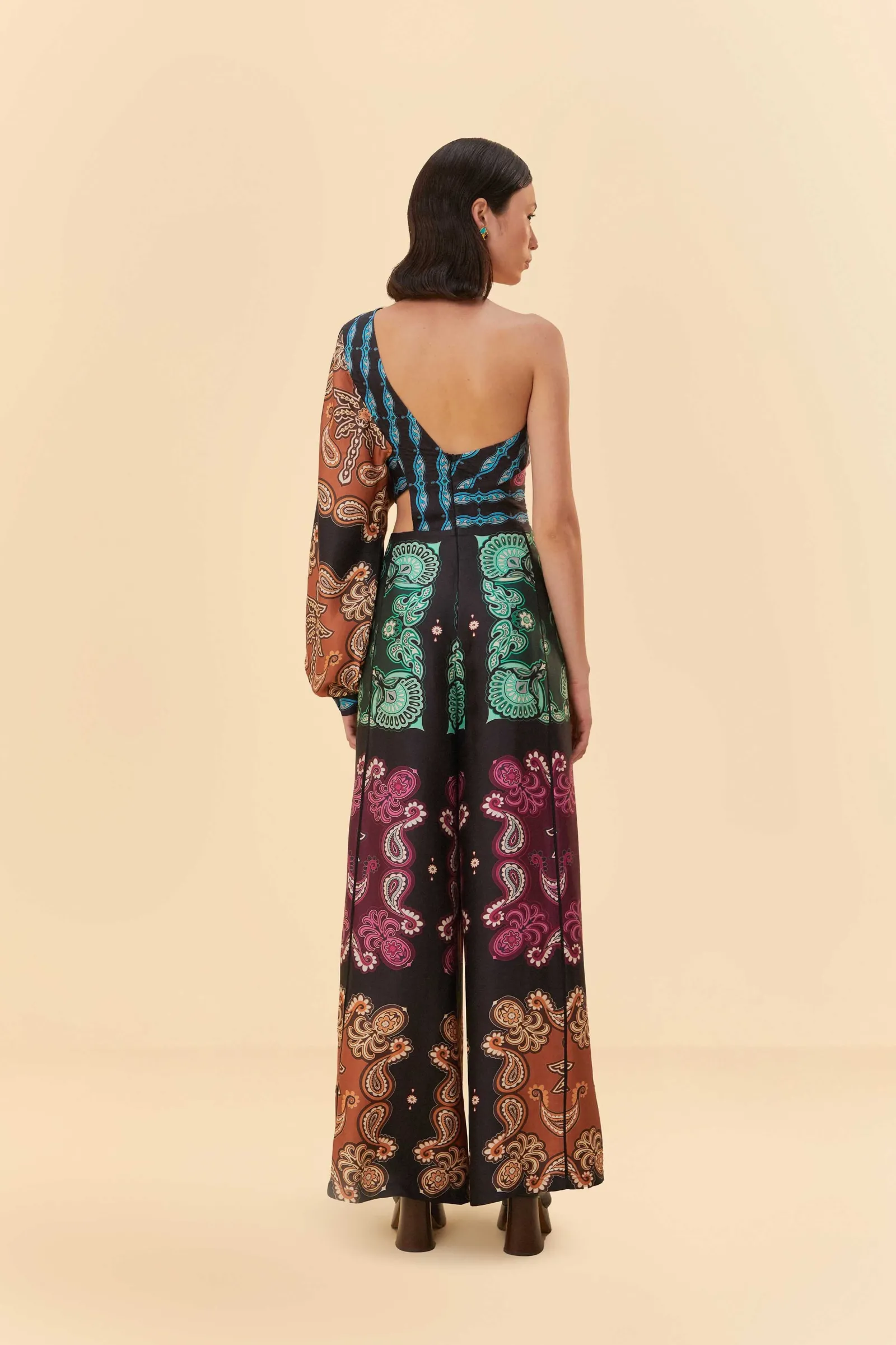  MULTICOLOR SWEET MERMAIDS ASYMMETRIC JUMPSUIT