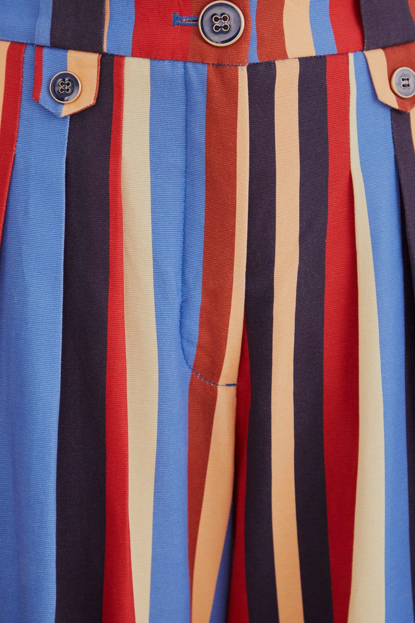  MULTICOLOR WINTER STRIPES TAILORED PANTS