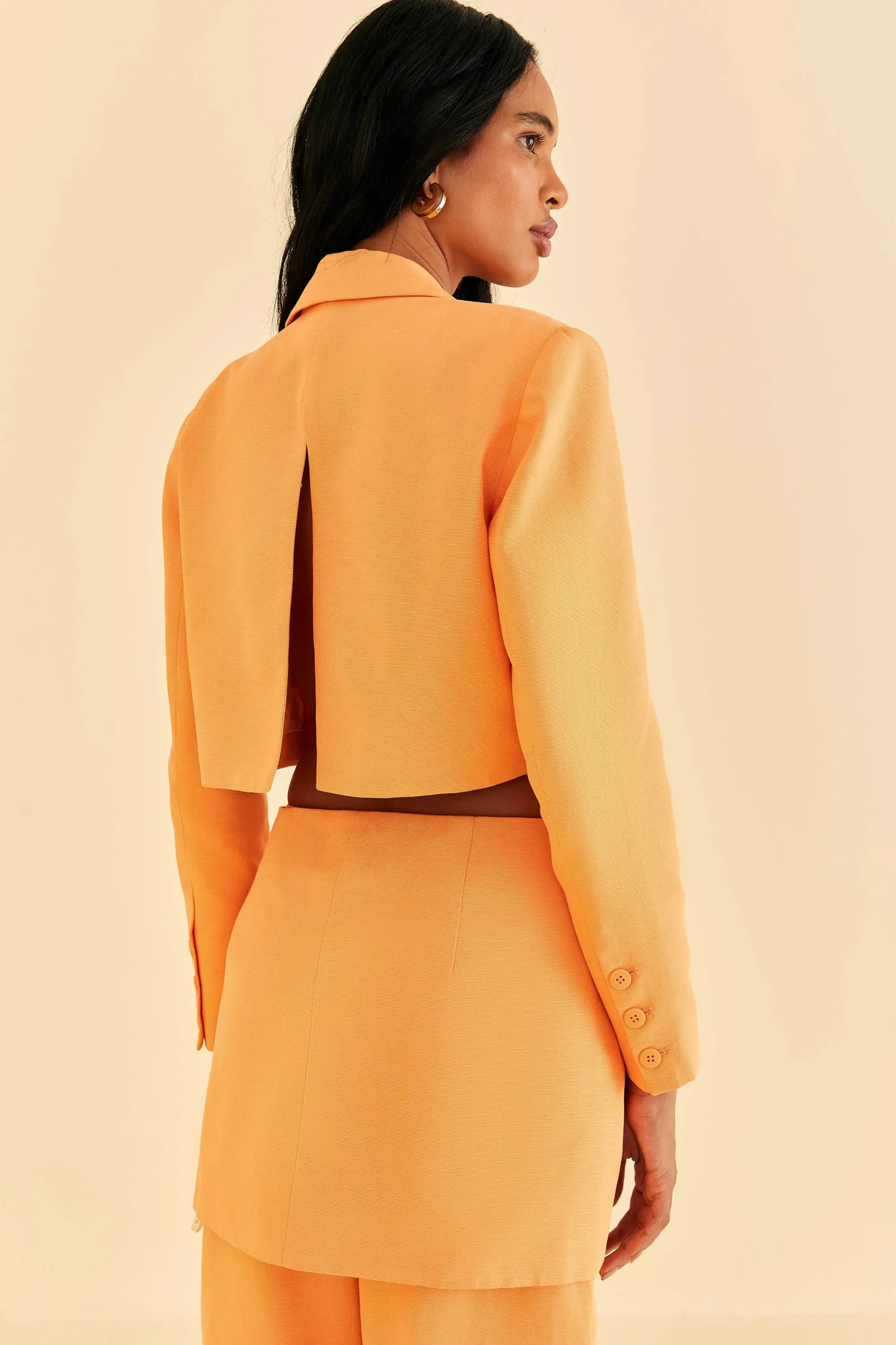 PEACH CUT OUT BLAZER