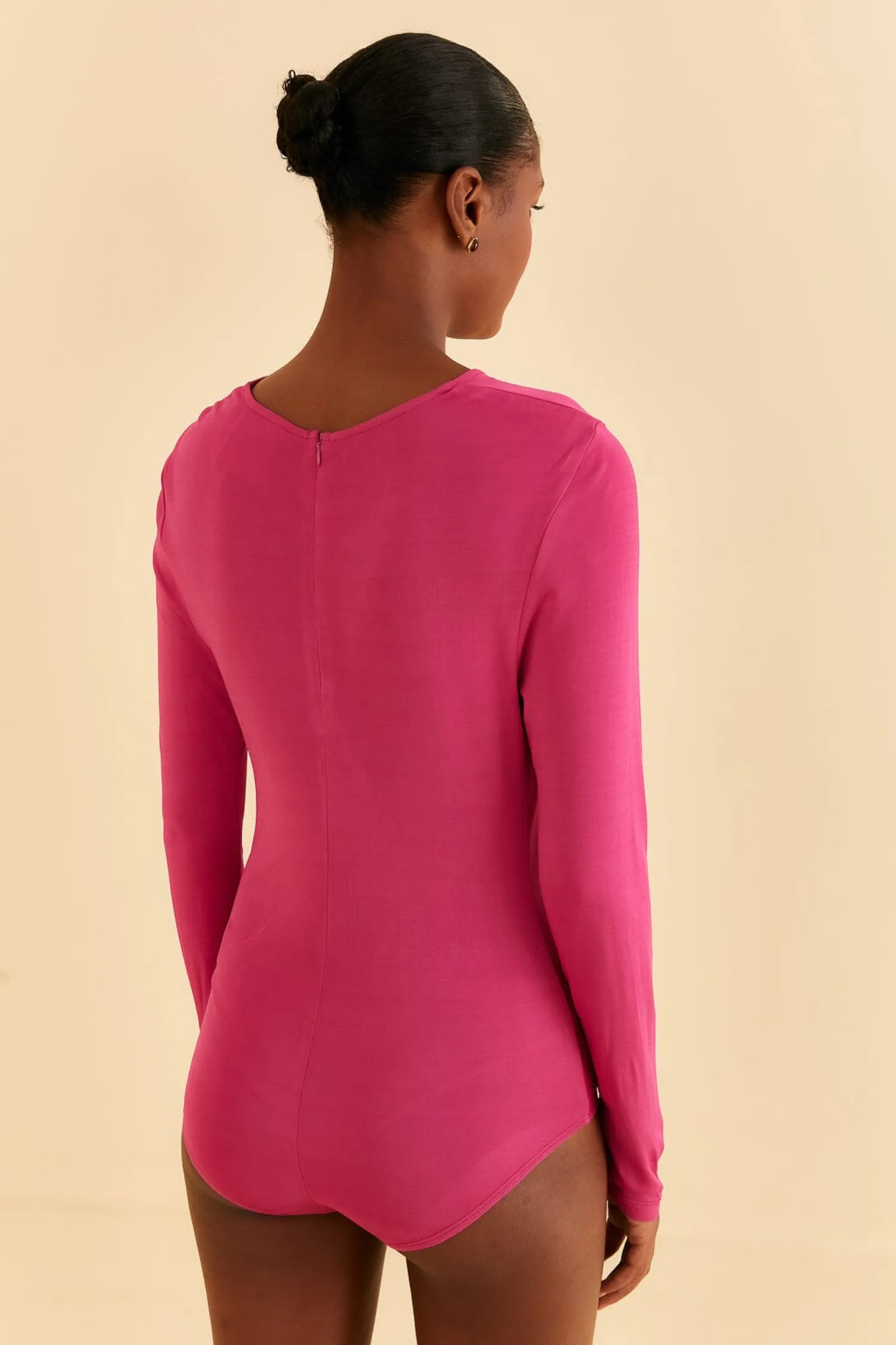 PINK LONG SLEEVE BODYSUIT