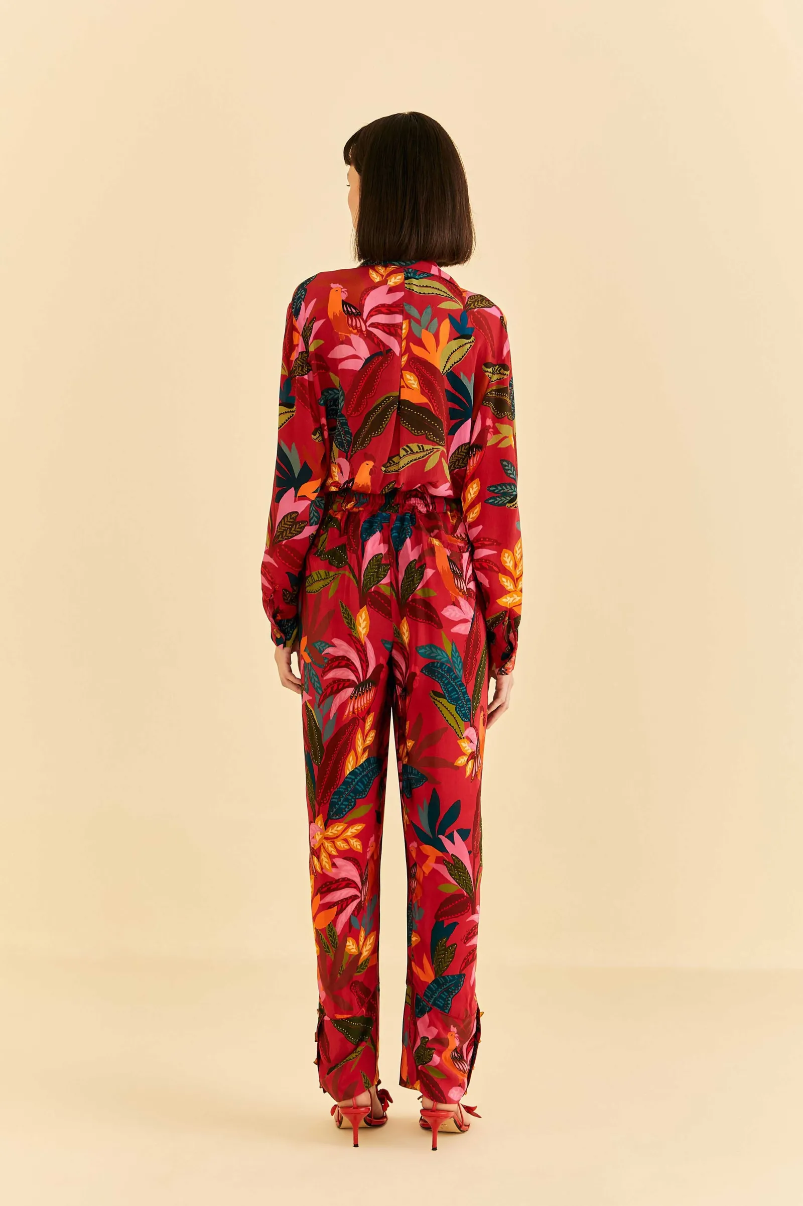 RED ROOSTER LEAVES PANTS