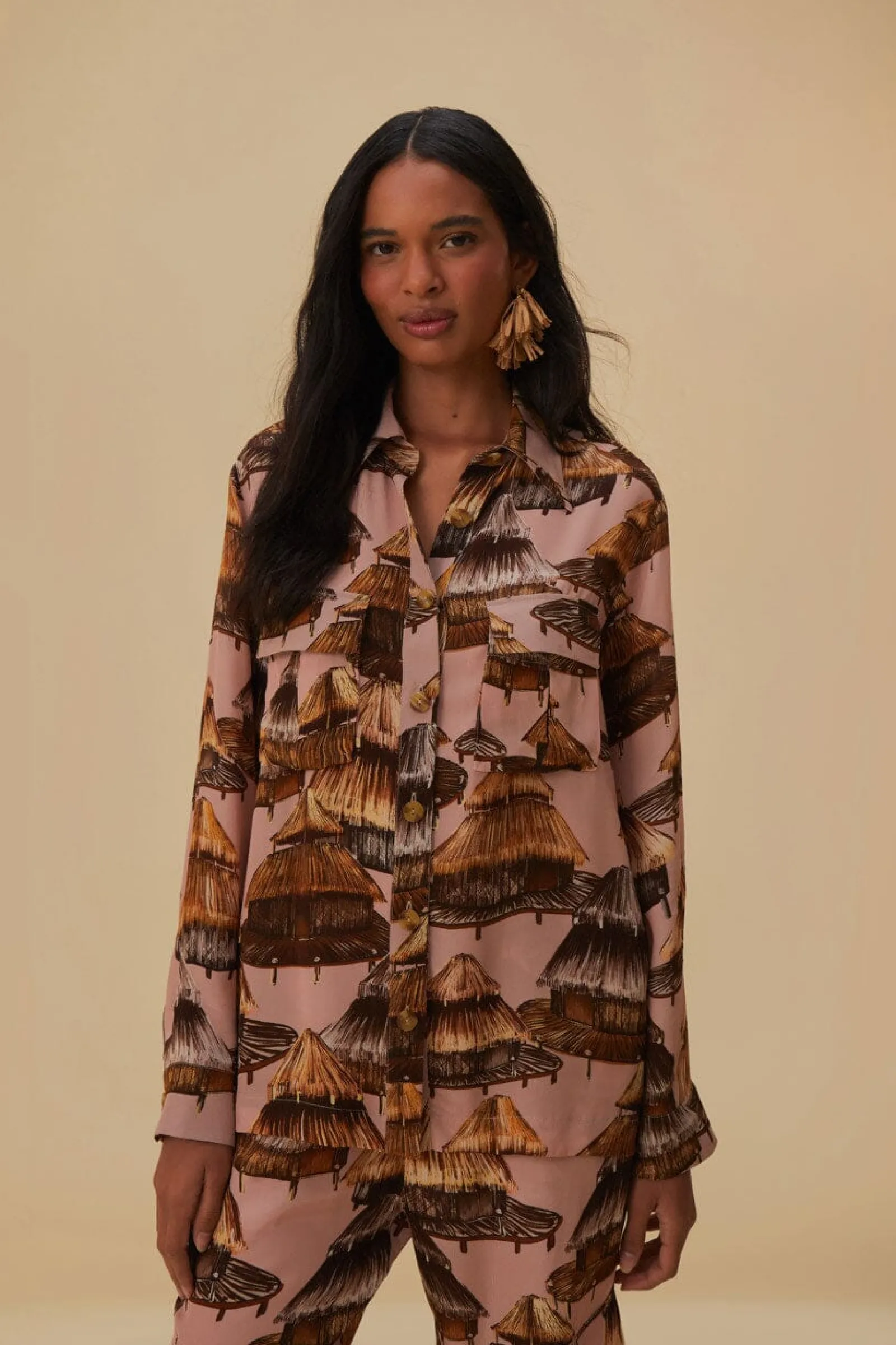  SHUHU BEIGE CARGO SHIRT