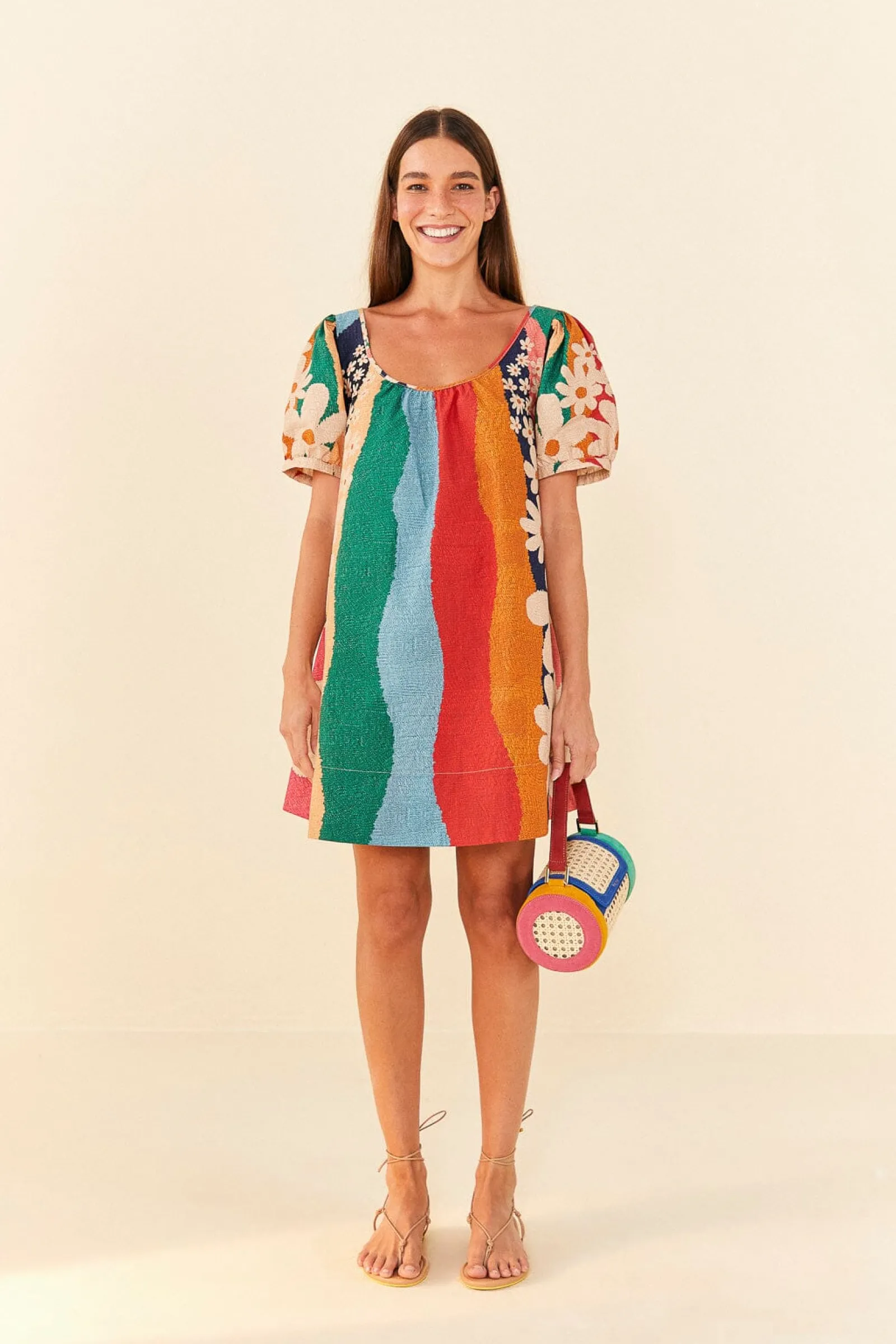 SUPER FUN DAISY ORGANIC COTTON MINI DRESS