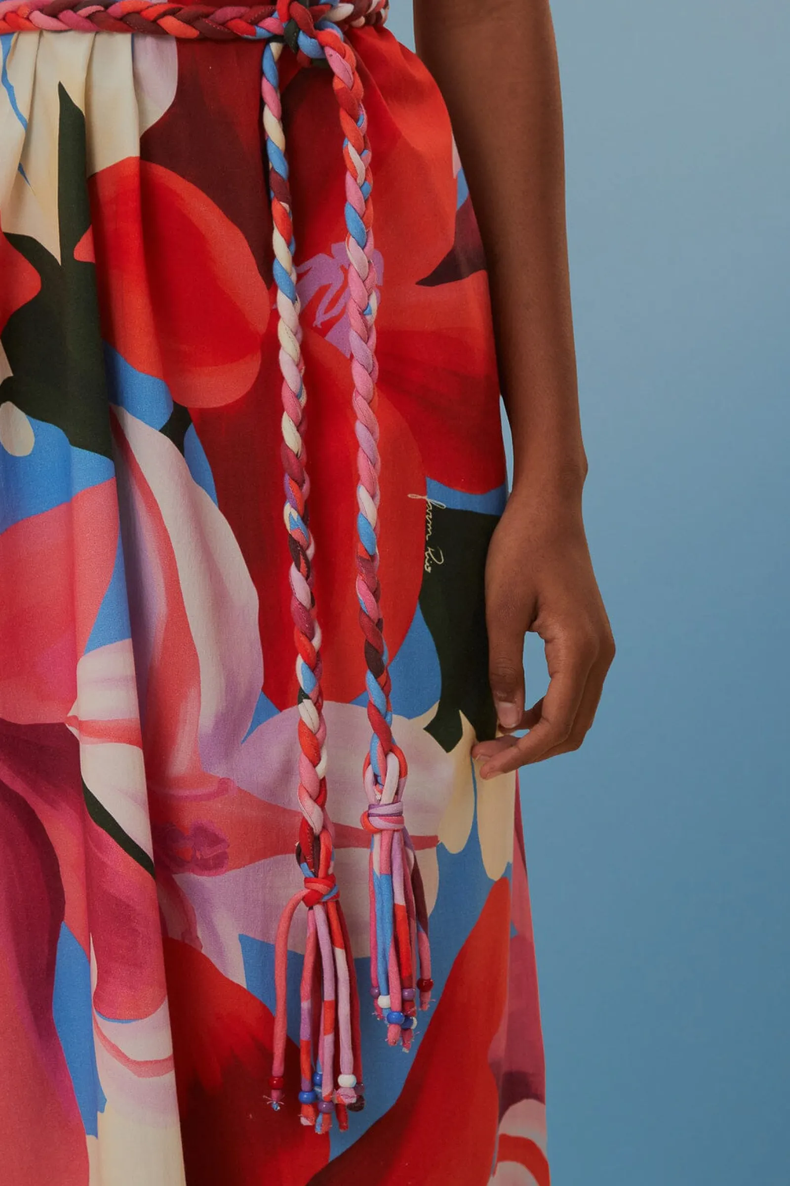  WATERCOLOR FLORAL SLEEVELESS COVER UP